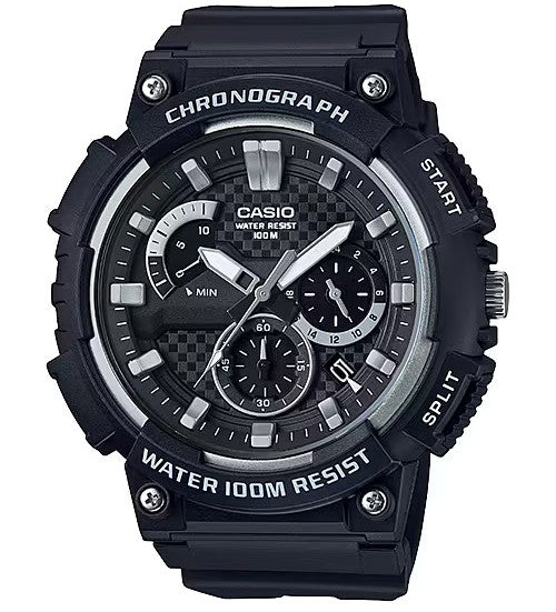 Casio MCW-200H-1AVDF Analogue Retrograde Chronograph