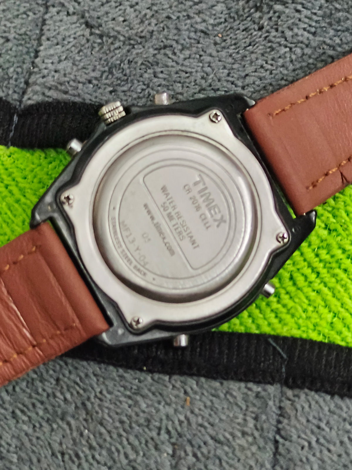Timex Expedition Quartz Beige Dial Ana-Digi Watch -MF13