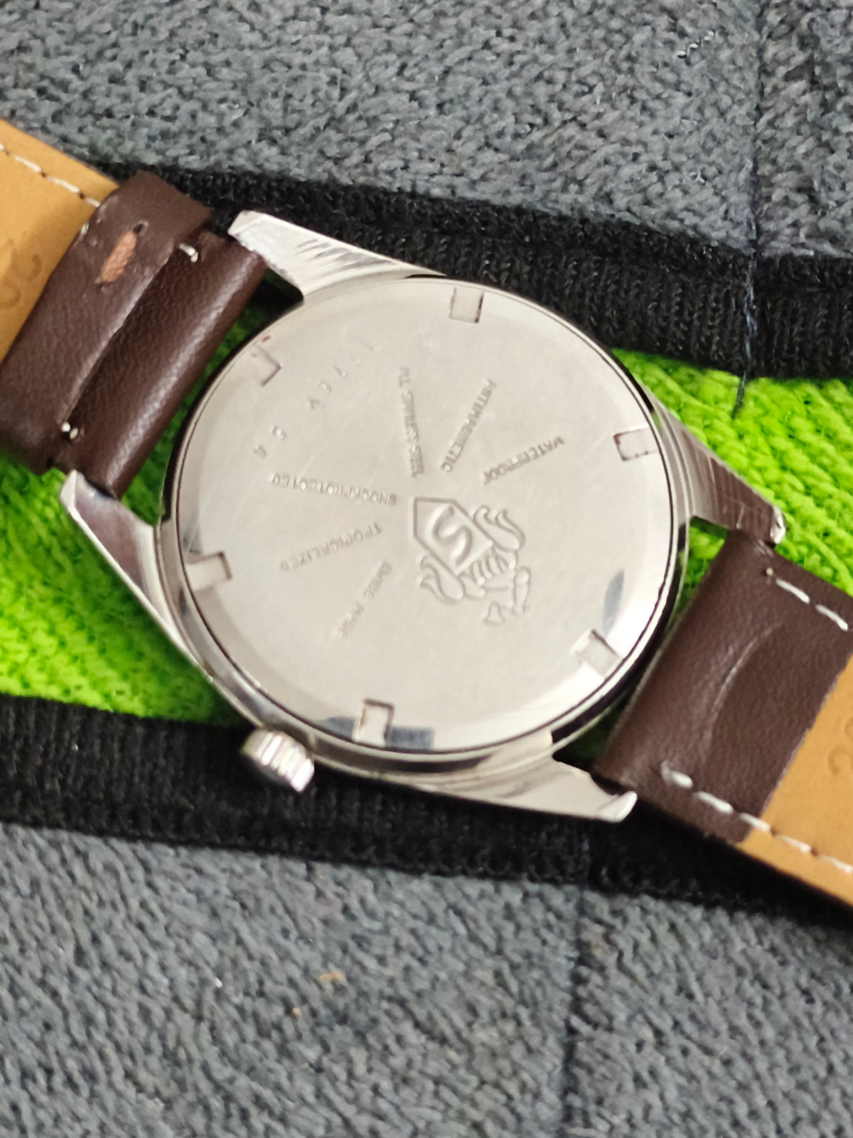 Sandoz Vintage Manual Winding watch with a Grey Dial