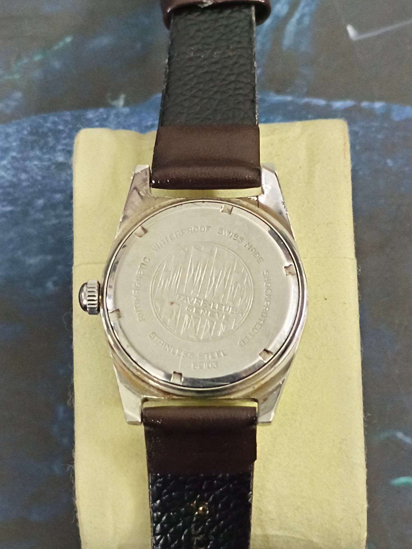 Favre Leuba DATIC Manual-winding Vintage Watch with a Patina Dial