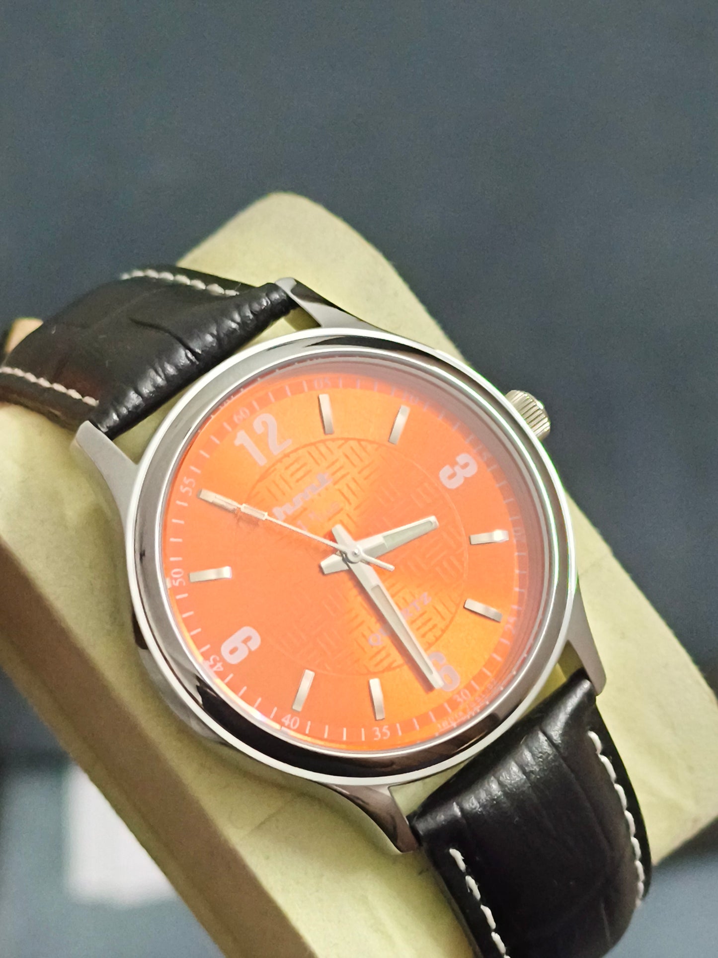 HMT Plus Quartz Orange Texture Dial 38mm
