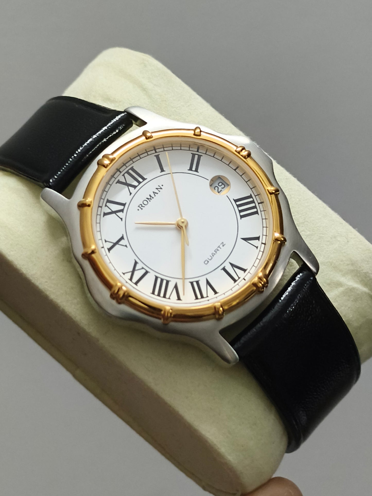 HMT Roman Quartz Watch with White Dial