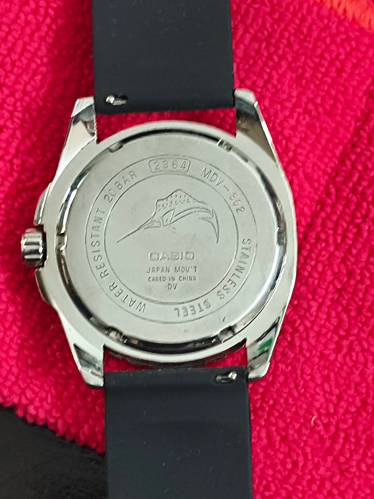 Casio Duro Marlin Neo-Vintage Day, Date and 24-H Watch with Black Dial