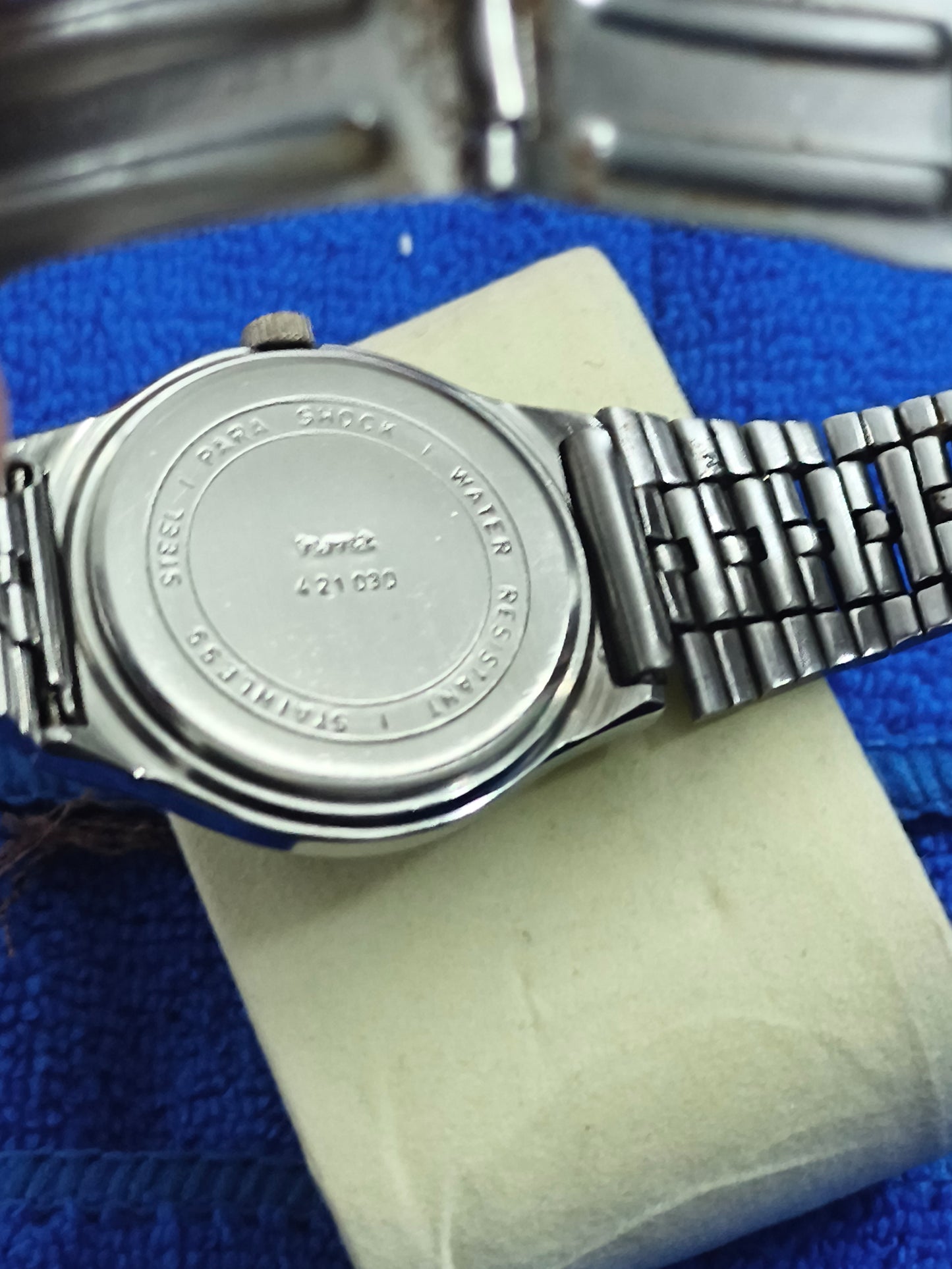HMT Tareeq Hand-wound Watch with Black Dial with Steel Hands and Indexes