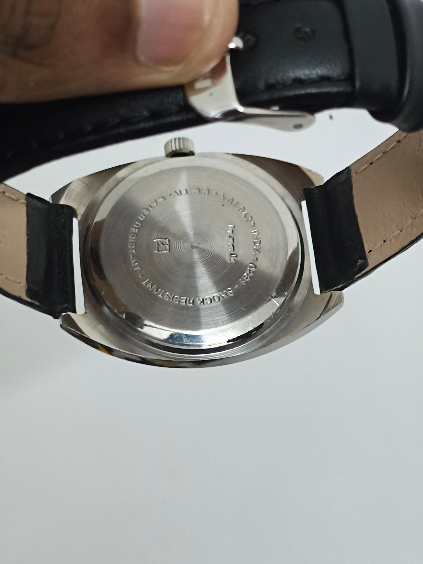 HMT Avinash Black Dial Watch with Hand-wound Movement
