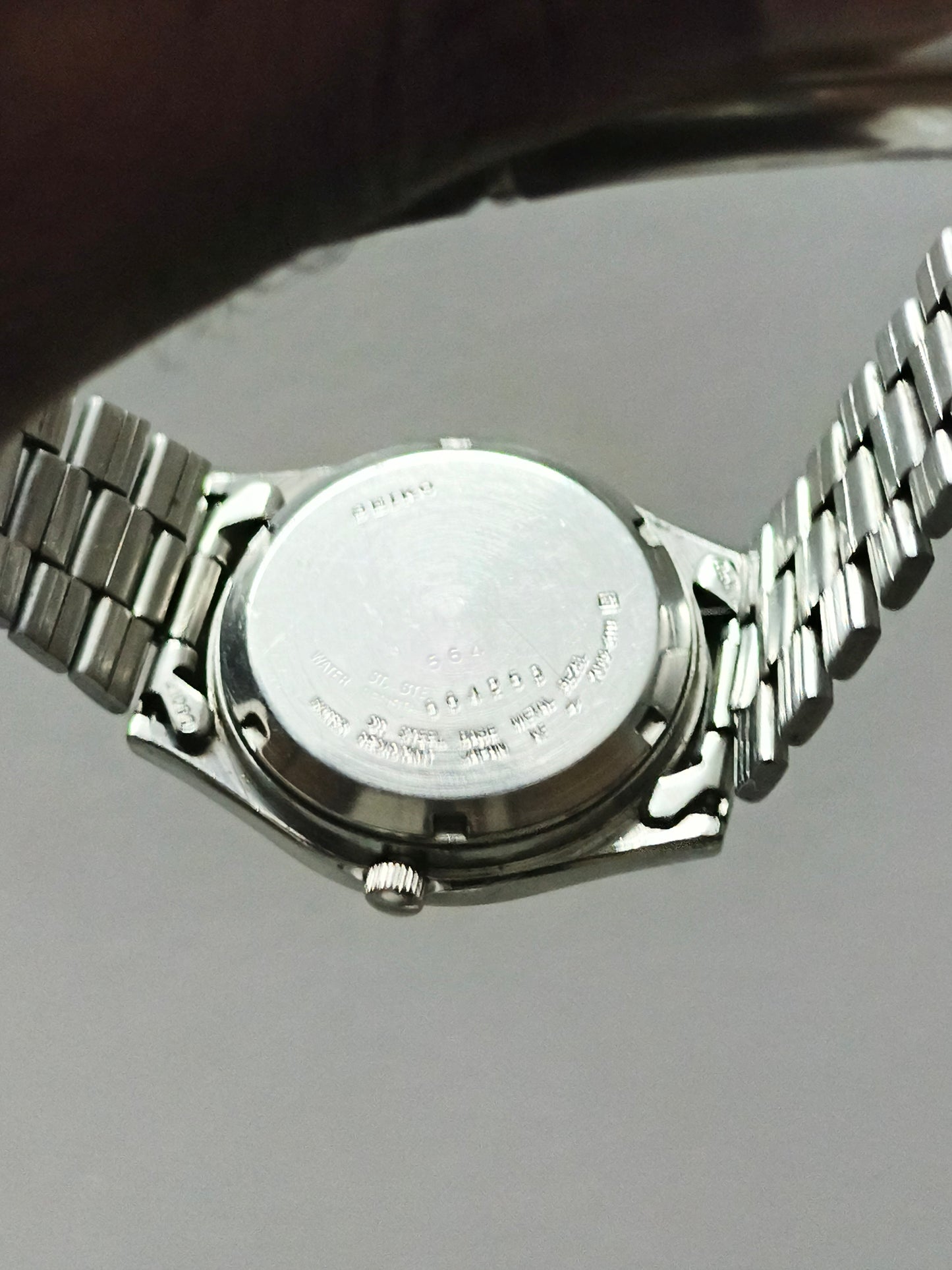 Seiko 5 Automatic Day Date Watch with Silver Toned Dial and Lumed Indices
