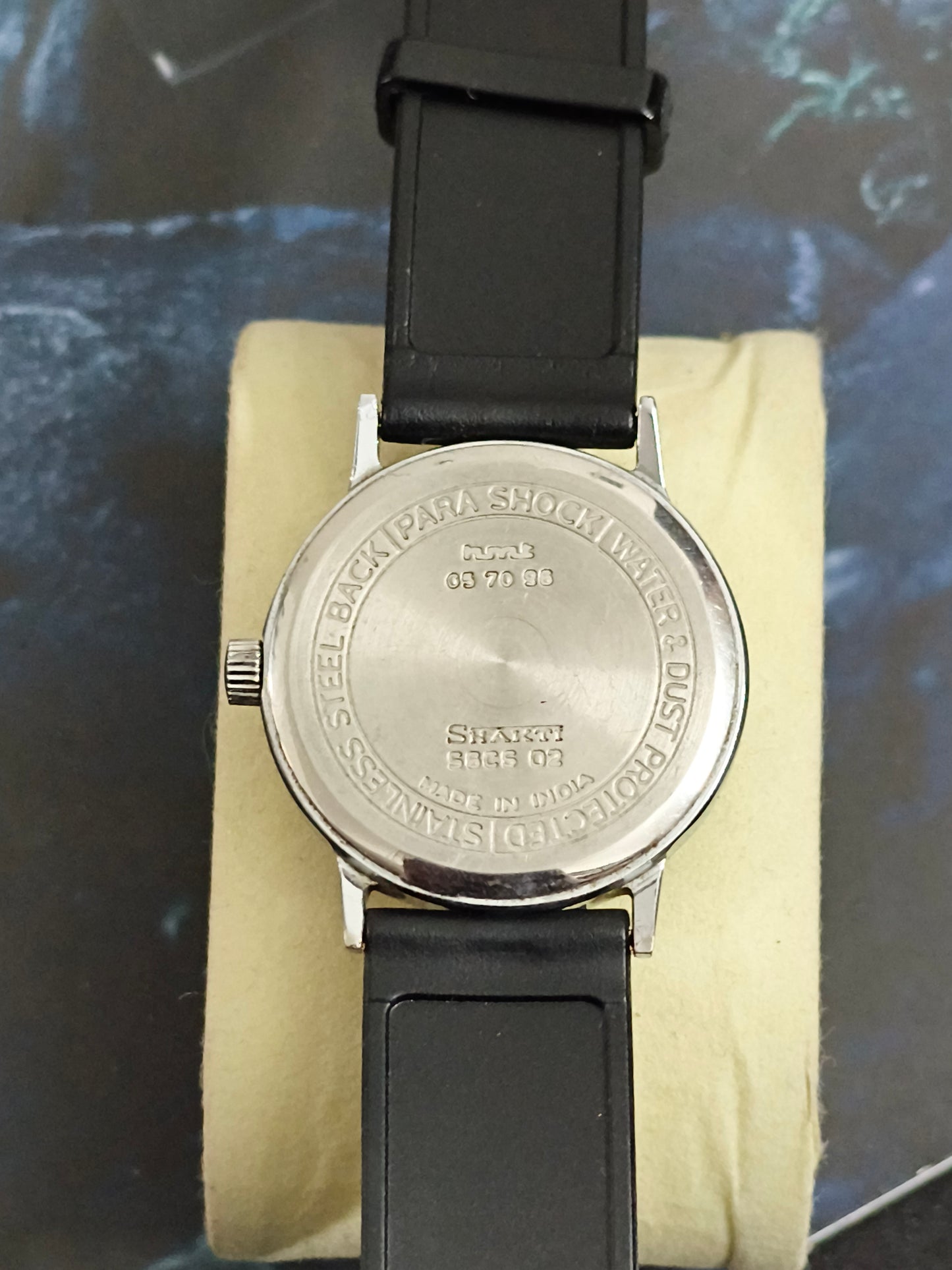 HMT Shakti Hand-wound Mechanical Watch with a White Dial
