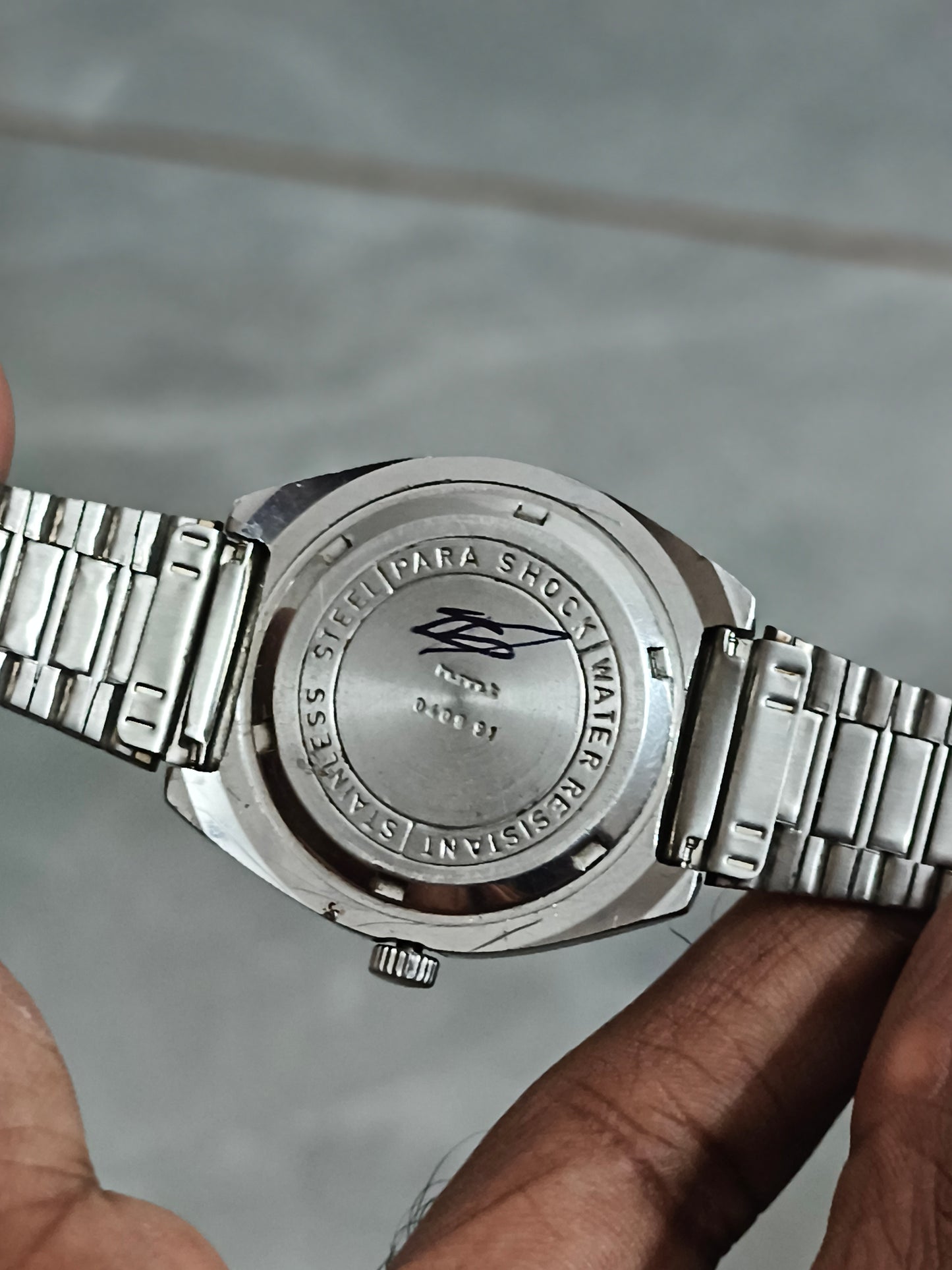 HMT Sandeep Mechanical Watch with White Dial