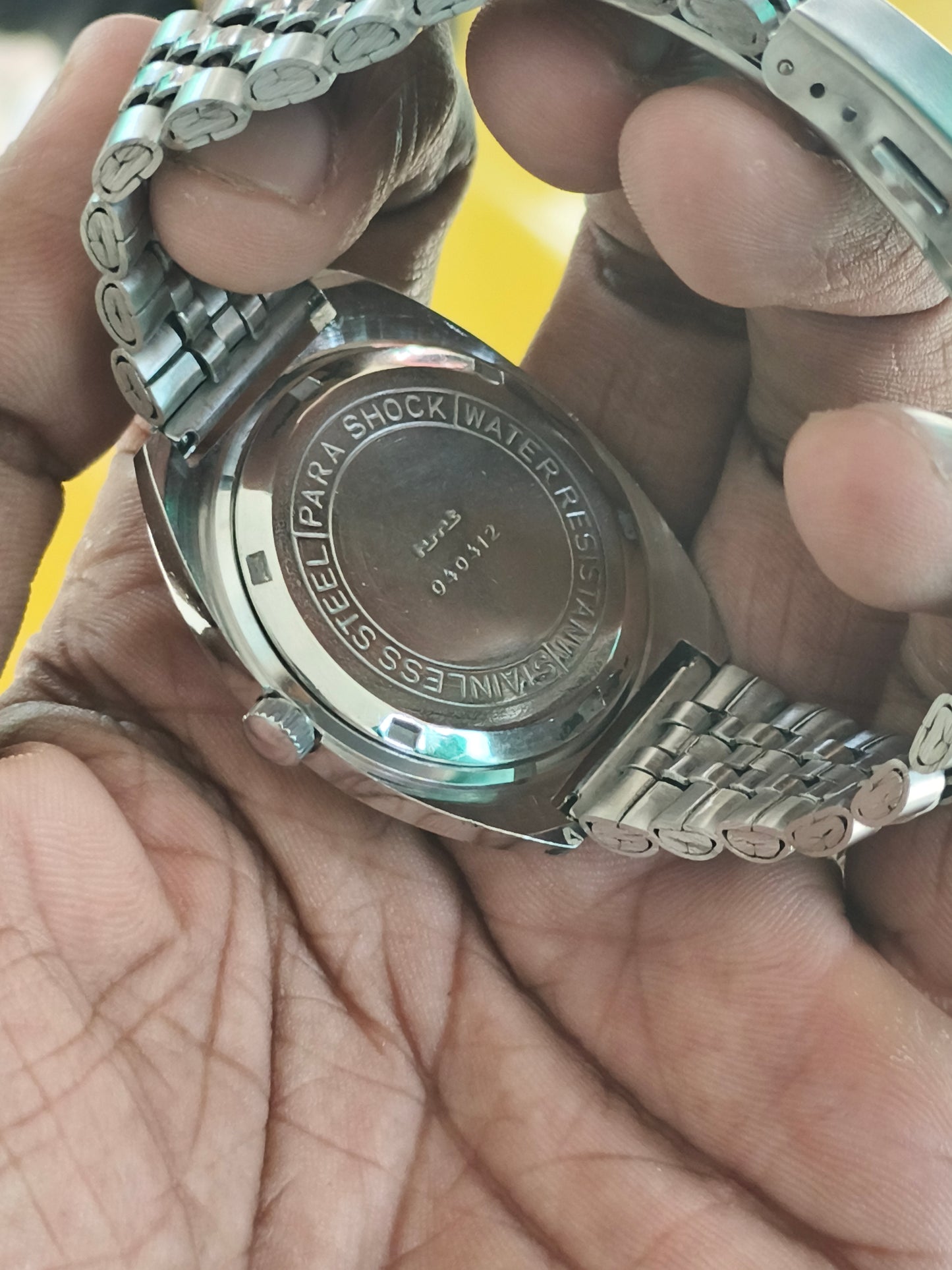 HMT Kohinoor Mechanical Hand-Wound Vintage Watch with a Grey Dial
