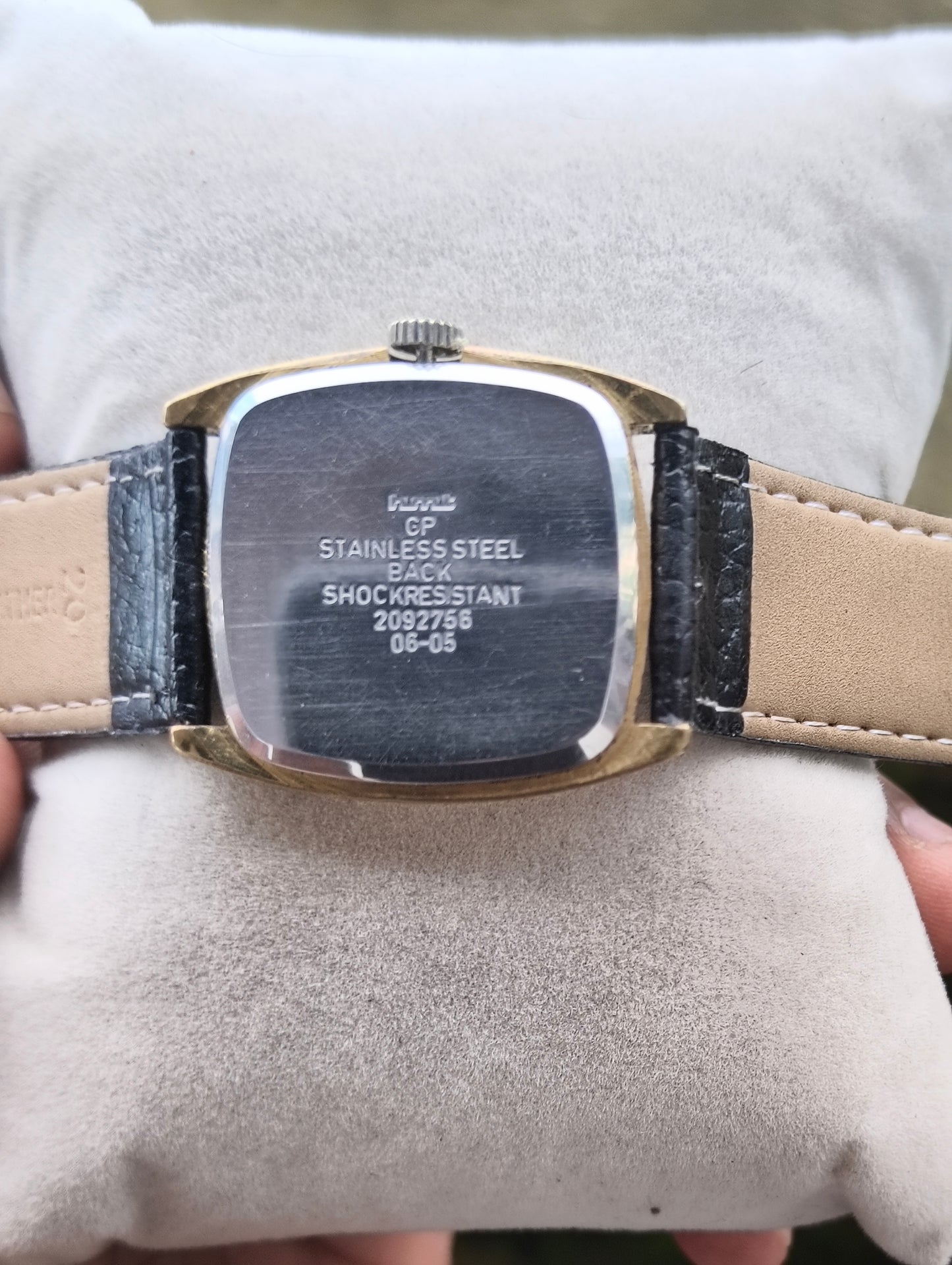 HMT Rachna Vintage Mechanical Watch with Black Dial