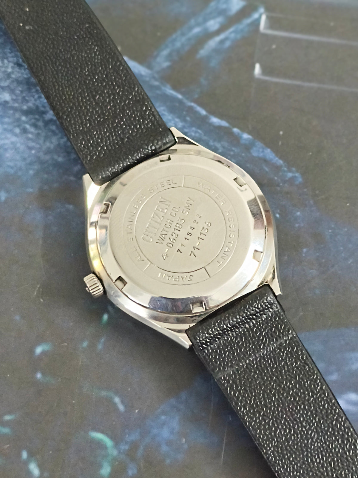 Citizen Vintage Automatic Day Date Watch with a Vertically Brushed Golden Dial