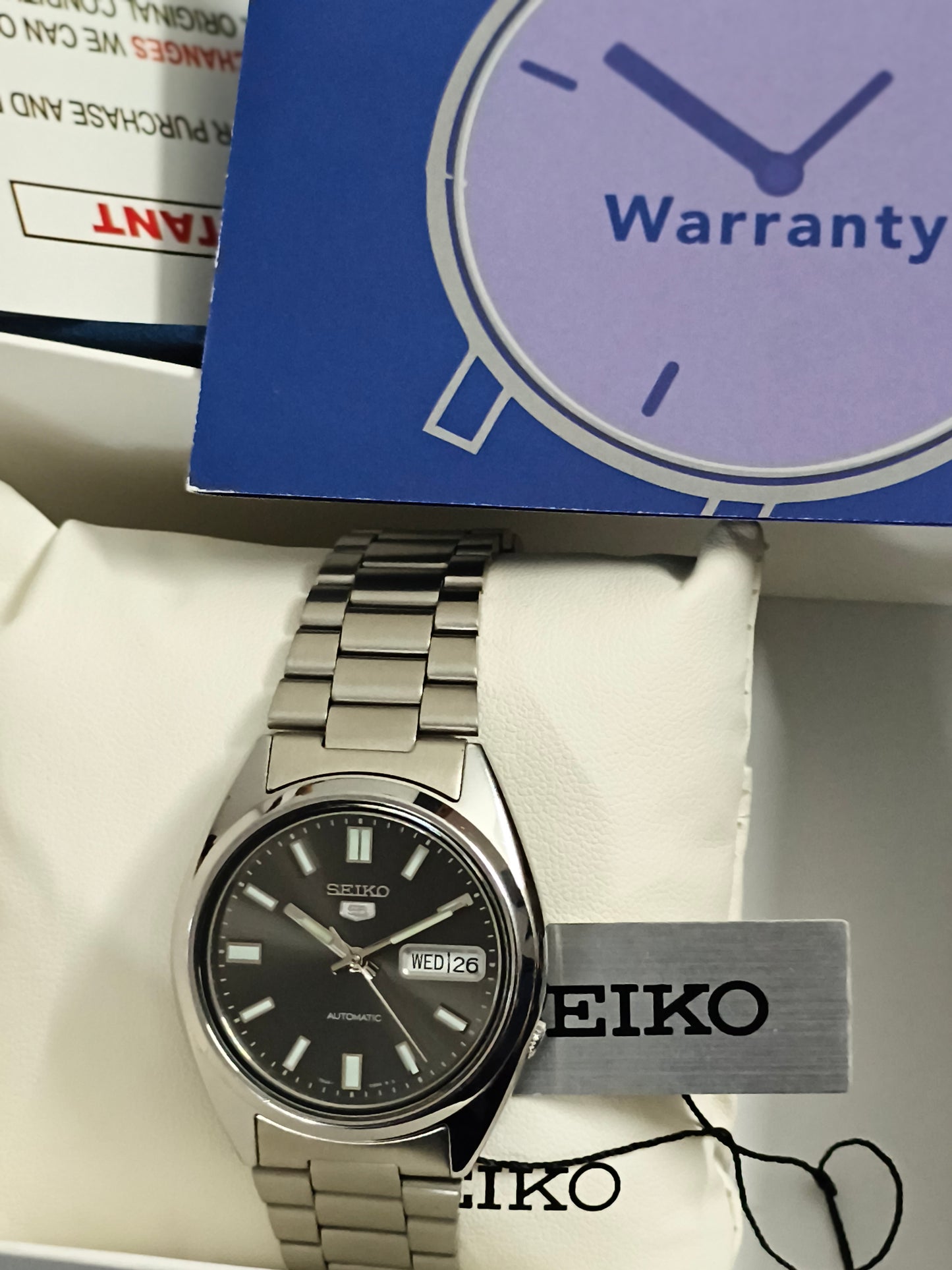 Seiko 5 Automatic SNXS79K1 Watch, NOS/Mint Condition