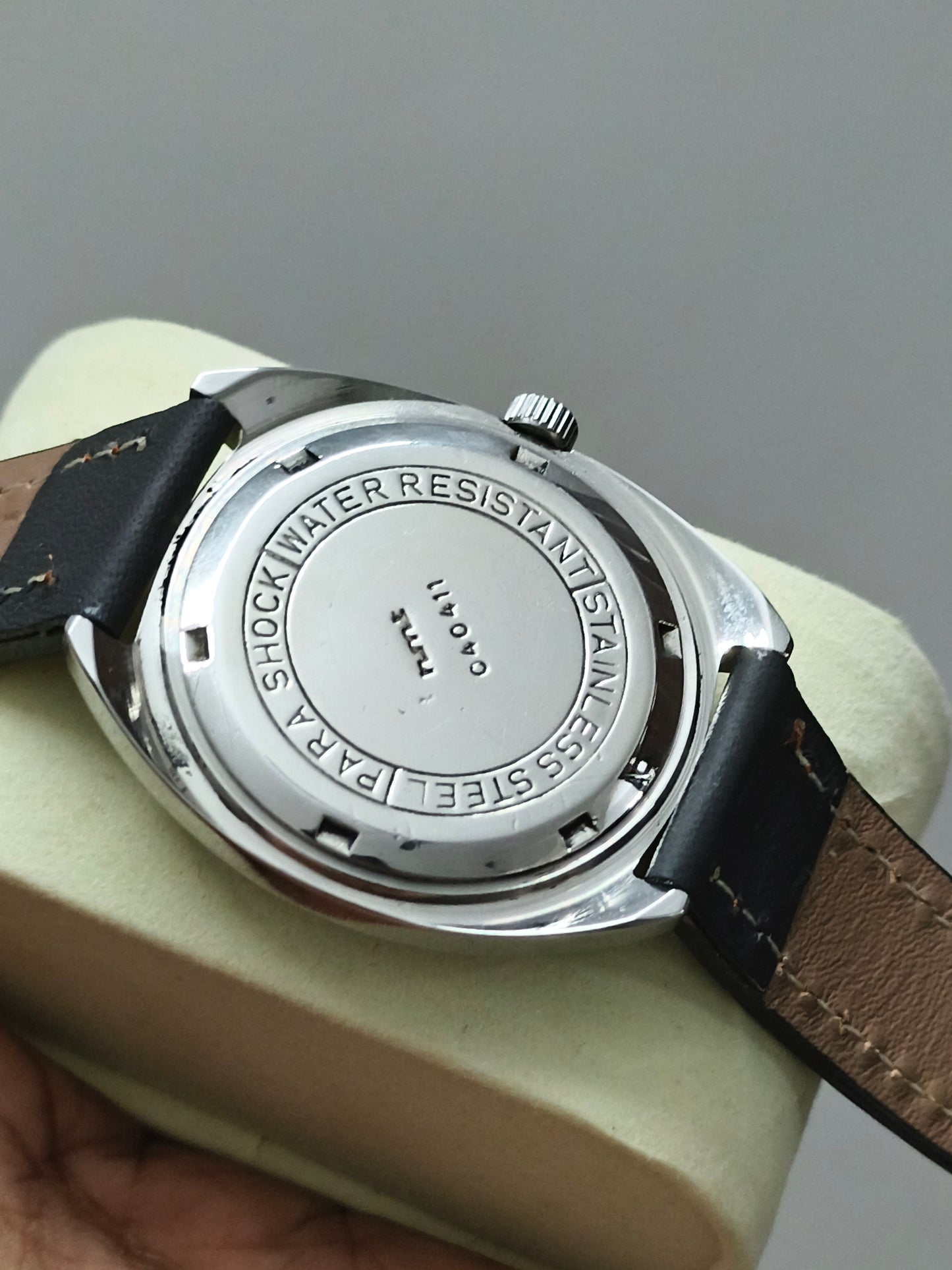 HMT Kohinoor Mechanical Hand-wound Watch with Grey Dial