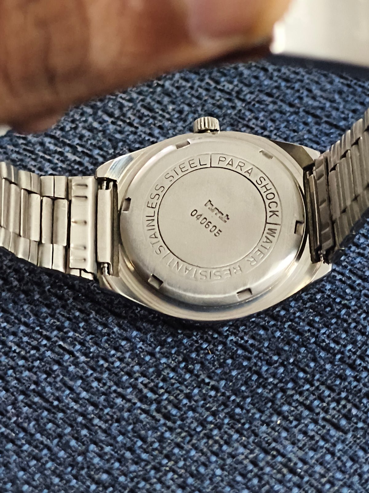 HMT Manas Hand-wound Neo-Vintage Watch with a Silver-toned Dial, Mint/NOS Condition