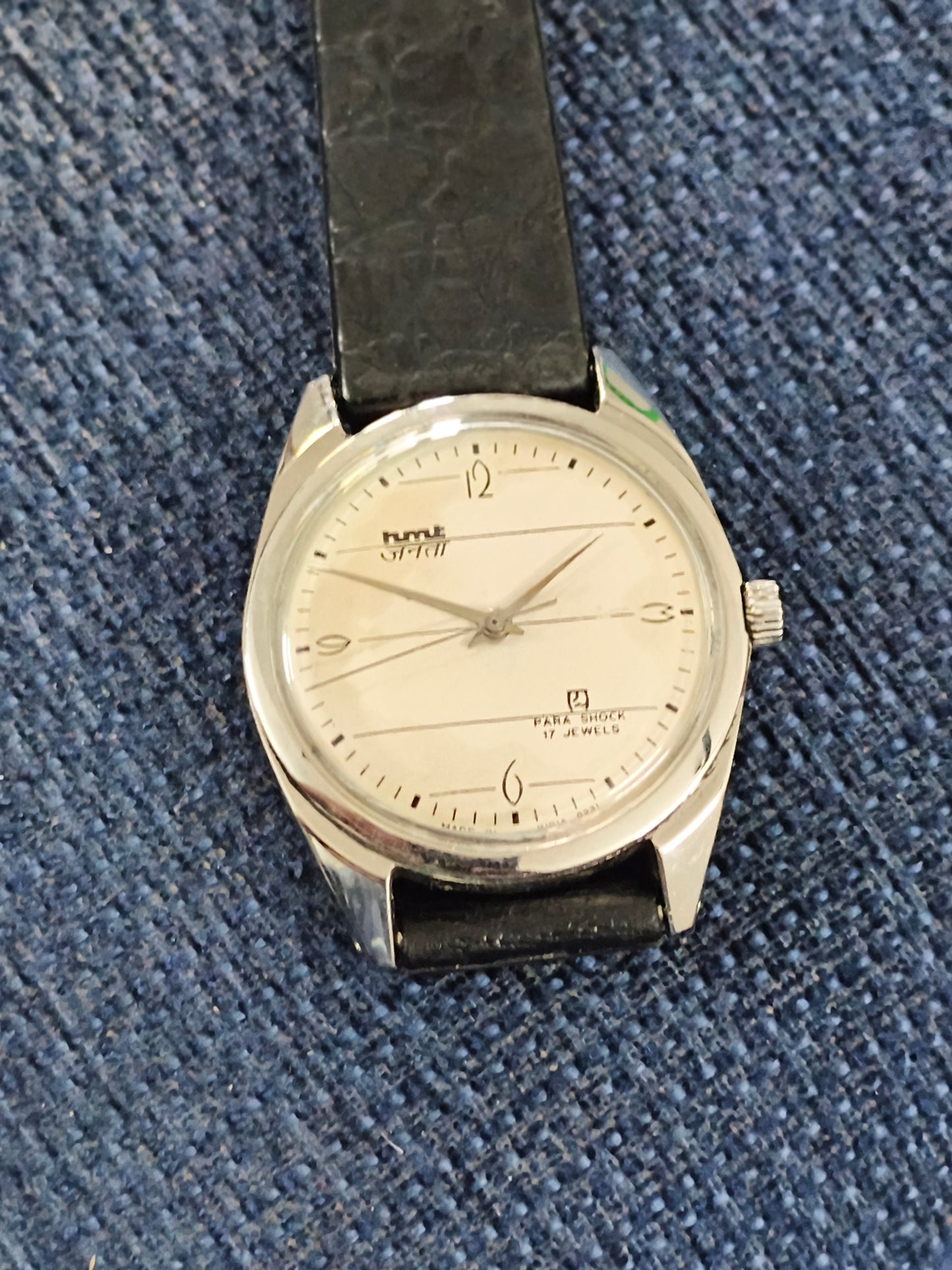 HMT Janata Hand-wound Vintage Watch with a Notebook Dial featuring जनता text