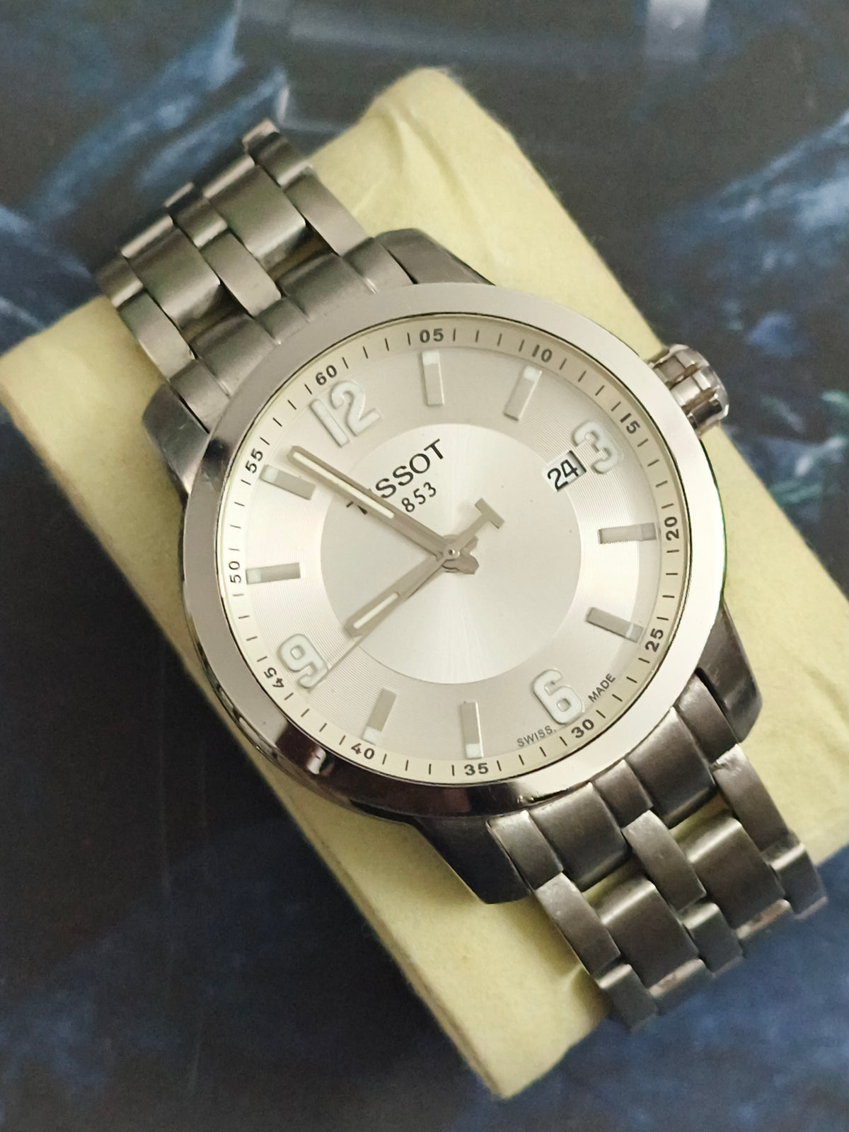 Tissot 1853 Quartz Watch 40mm with a White Dial