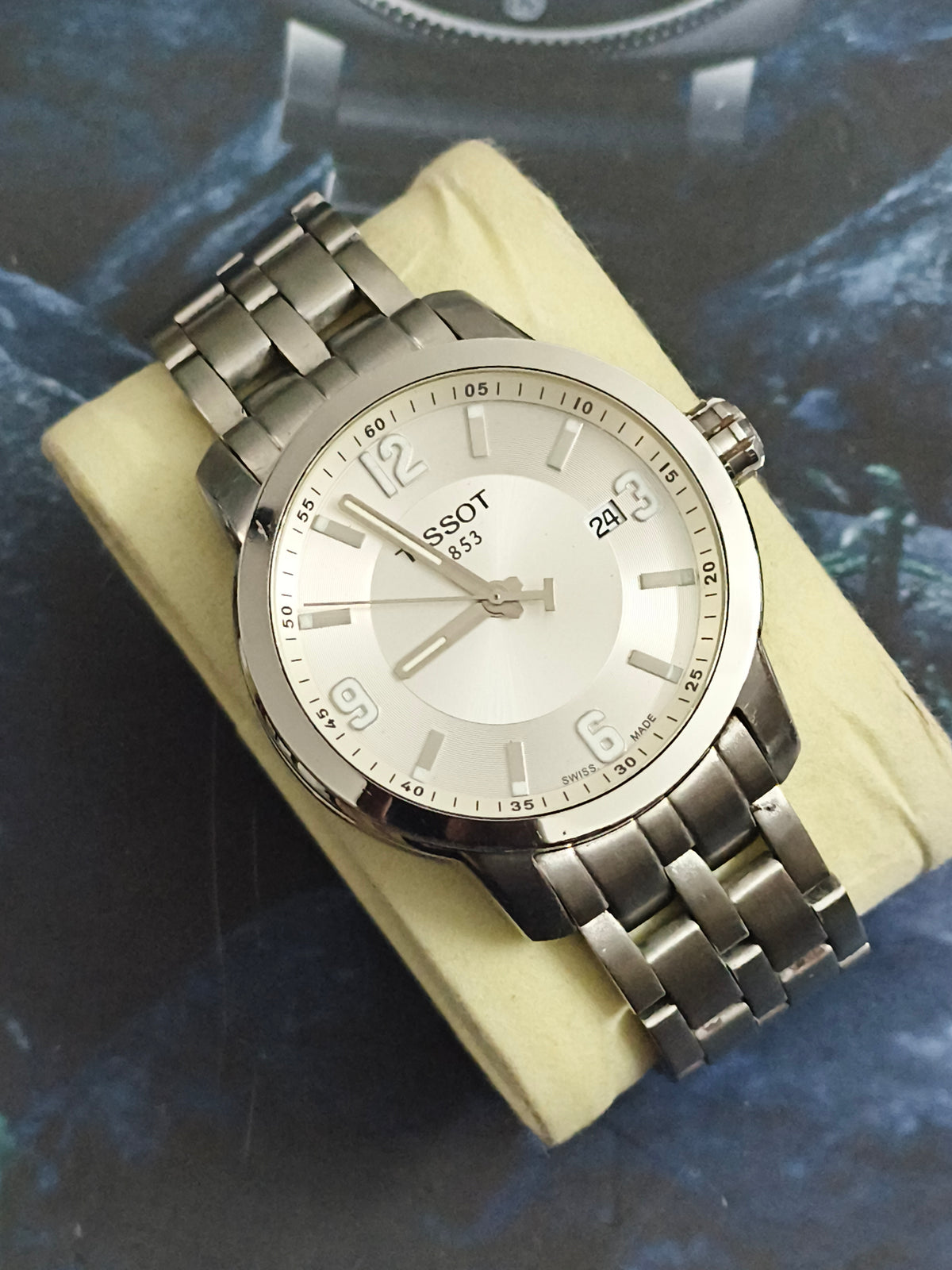 Tissot 1853 Quartz Watch 40mm with a White Dial
