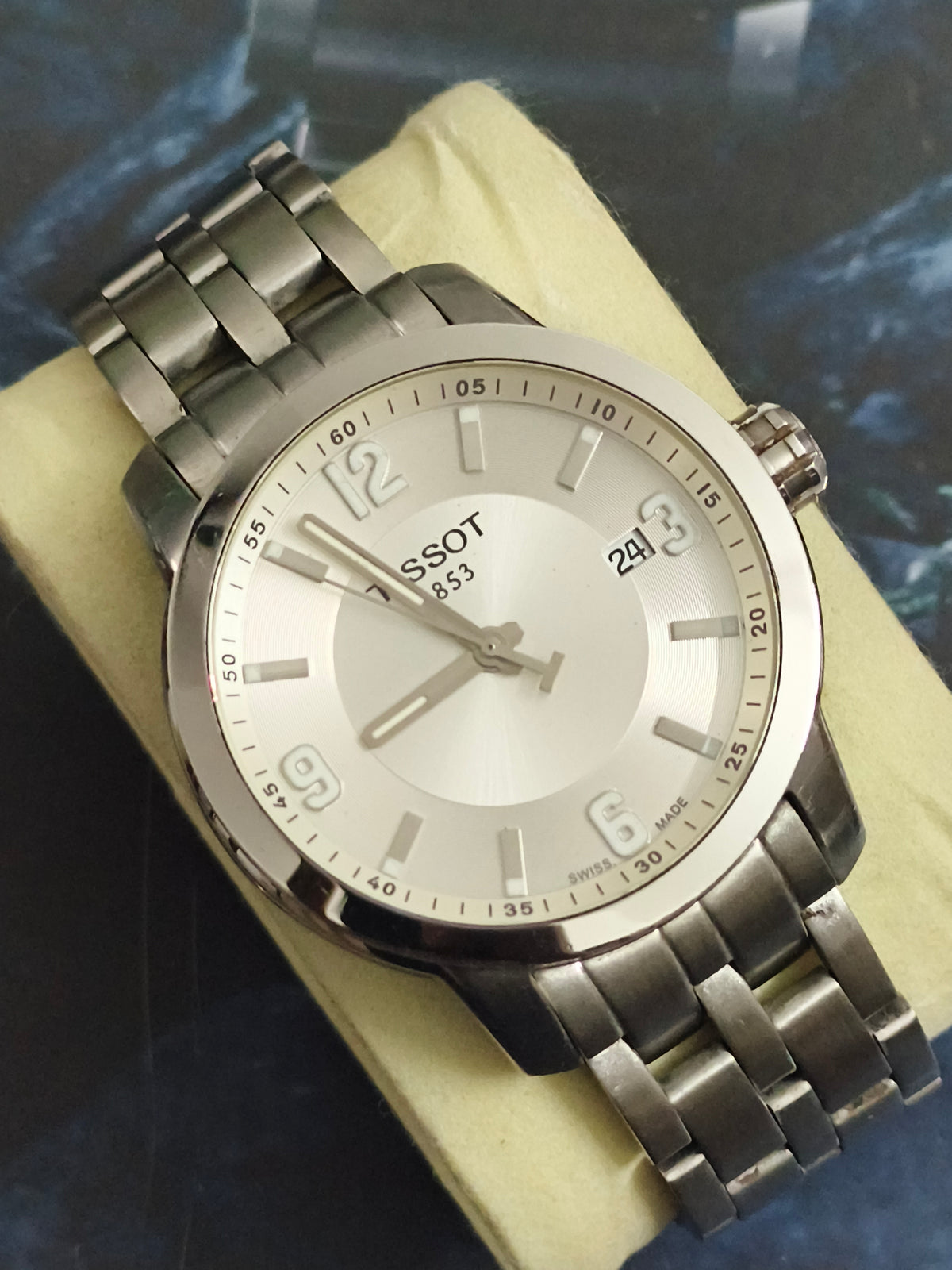 Tissot 1853 Quartz Watch 40mm with a White Dial