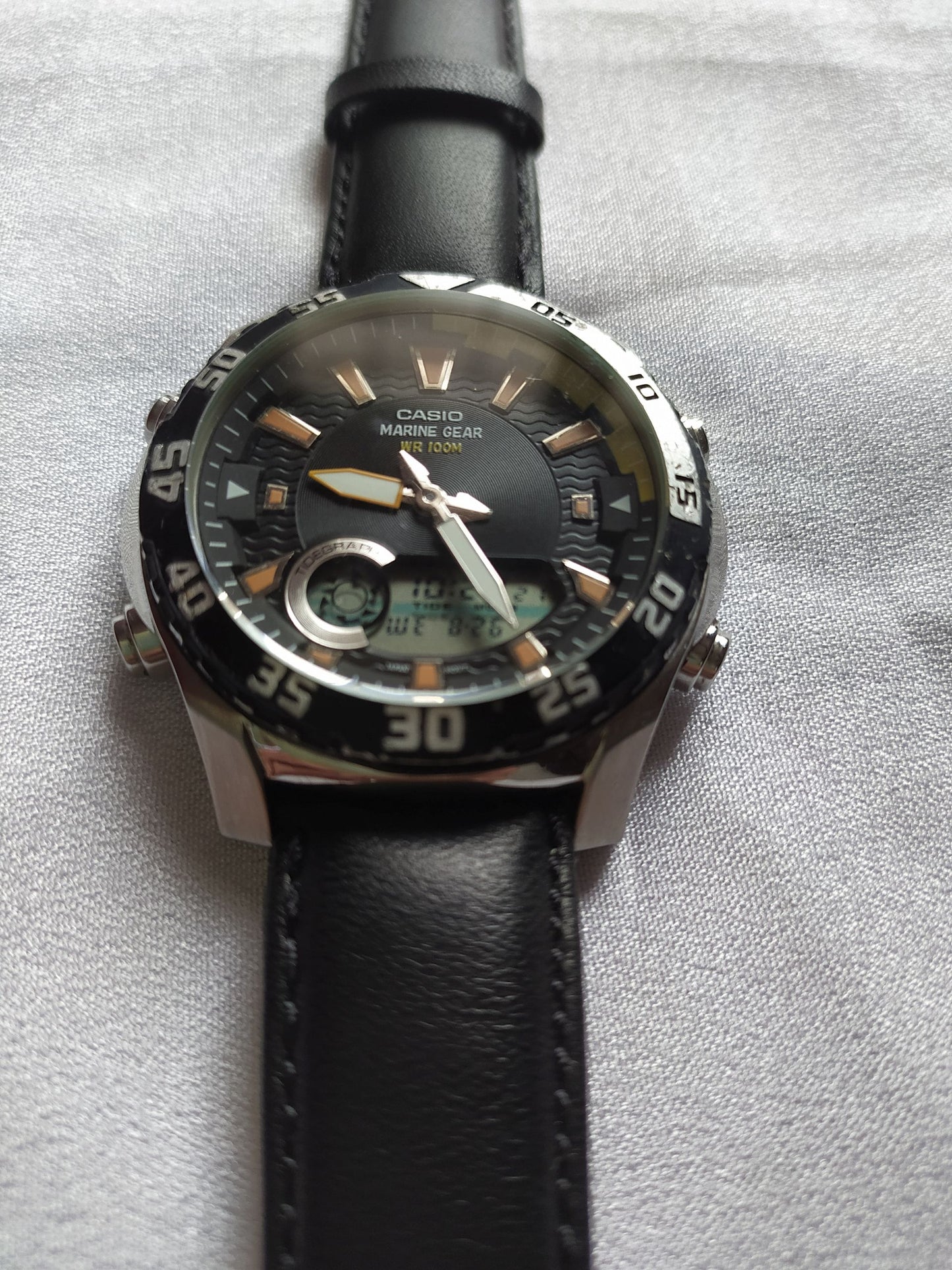 Casio Analogue Digital Marine Gear Watch, Reference AMW-710
