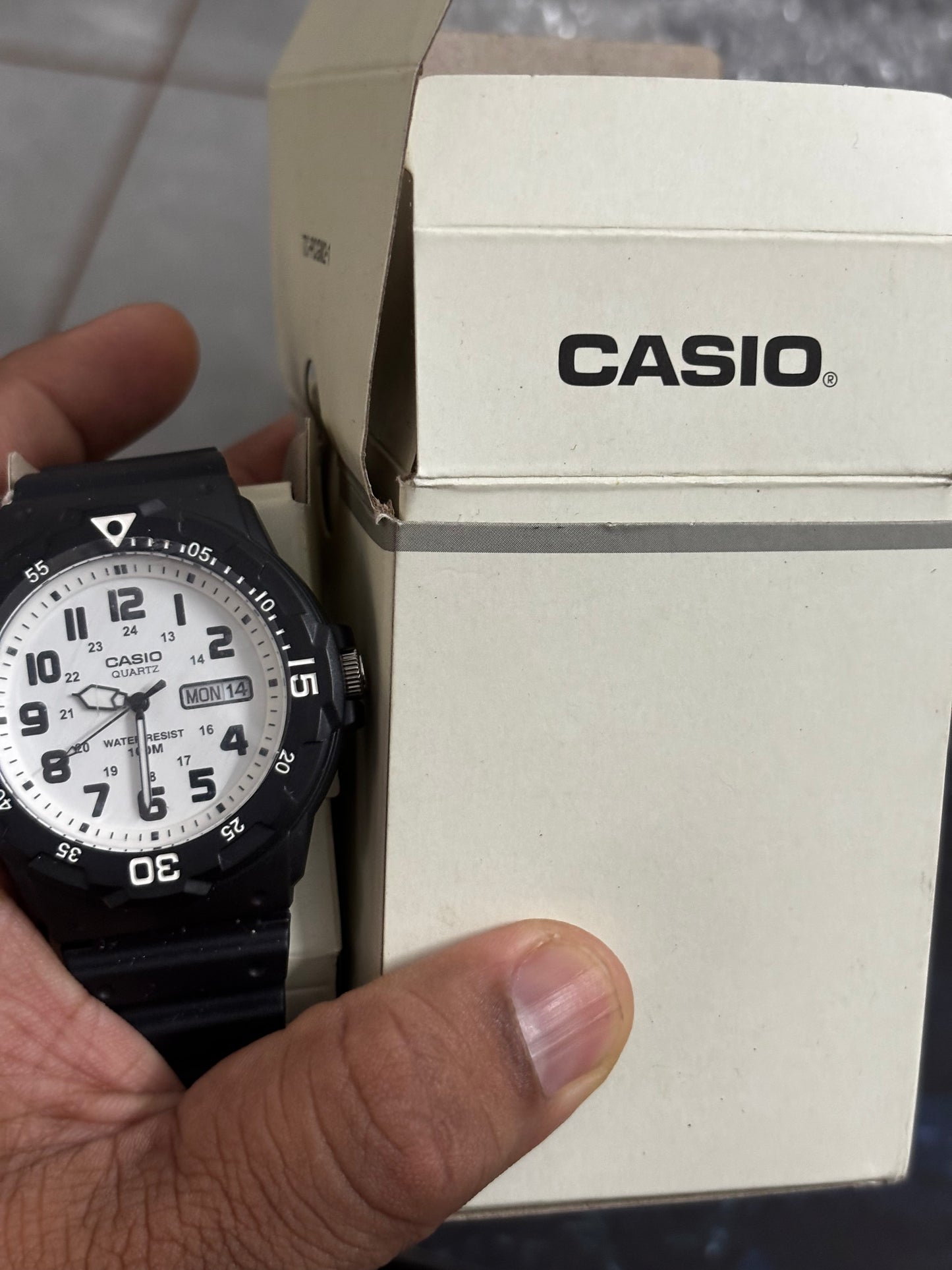 Casio MRW-200H with a White Dial, Middle East, Imported, Brand New In Box