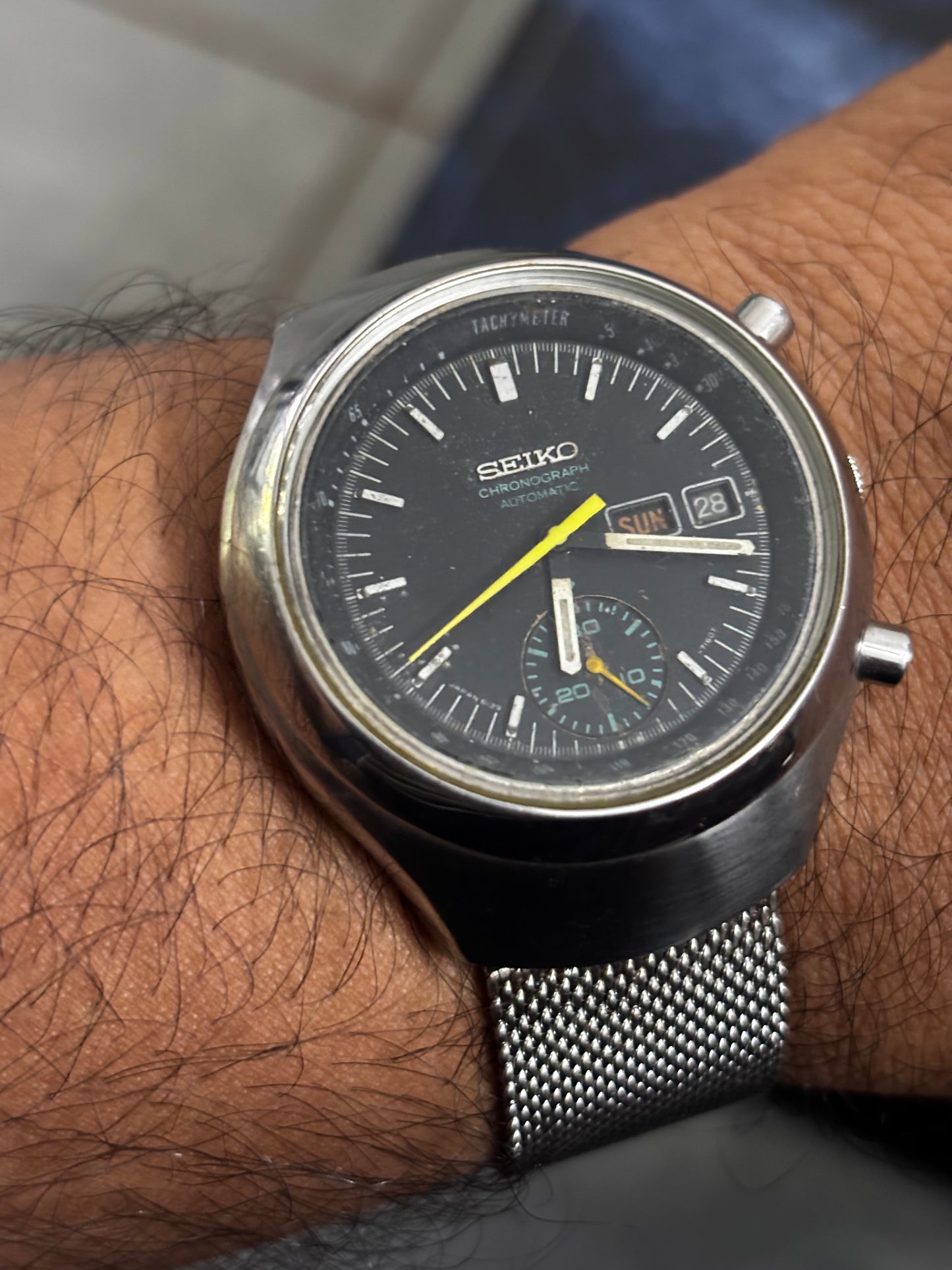 Seiko Vintage “Helmet” Automatic Chronograph, Reference 6139-7101