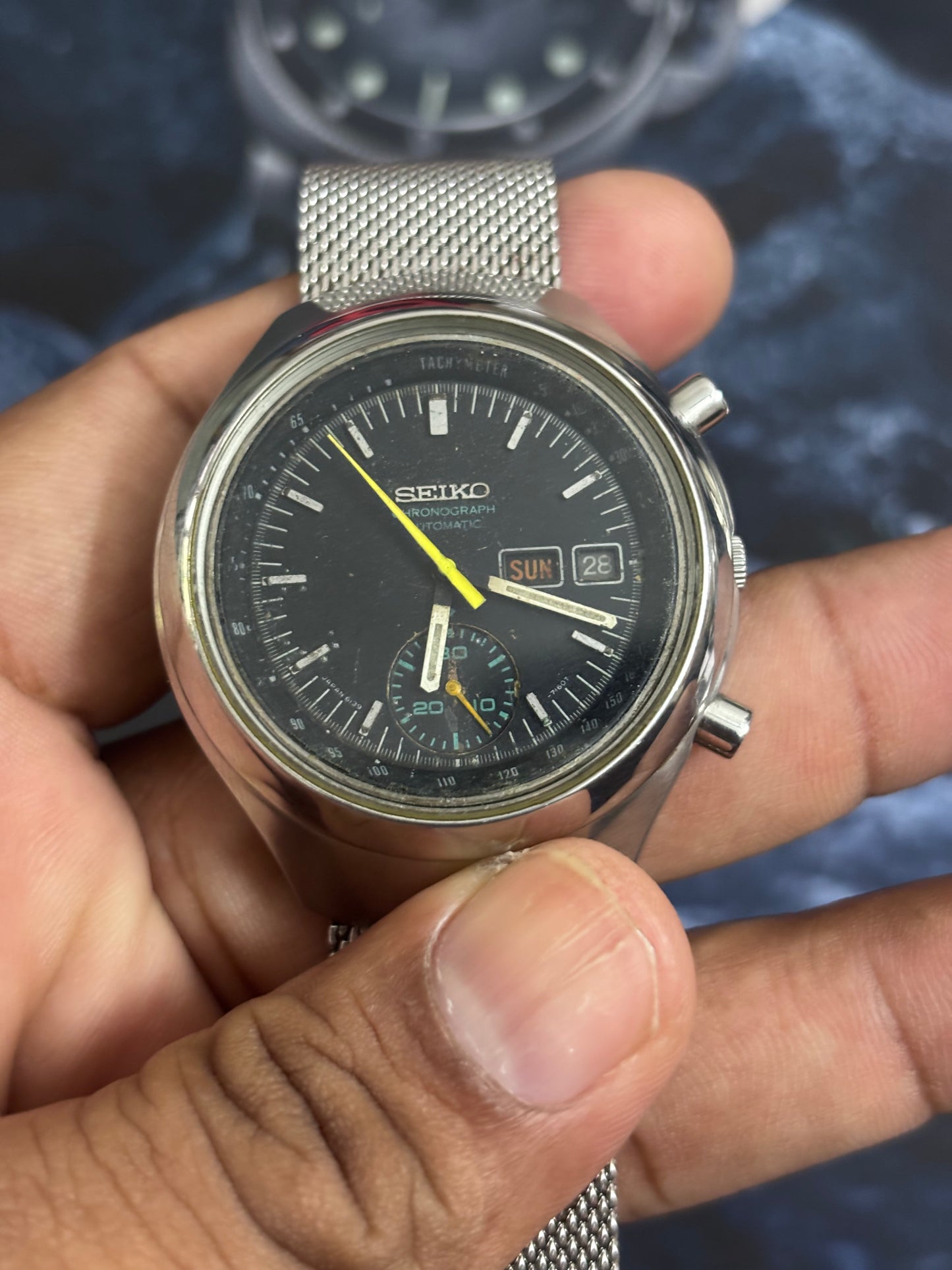 Seiko Vintage “Helmet” Automatic Chronograph, Reference 6139-7101