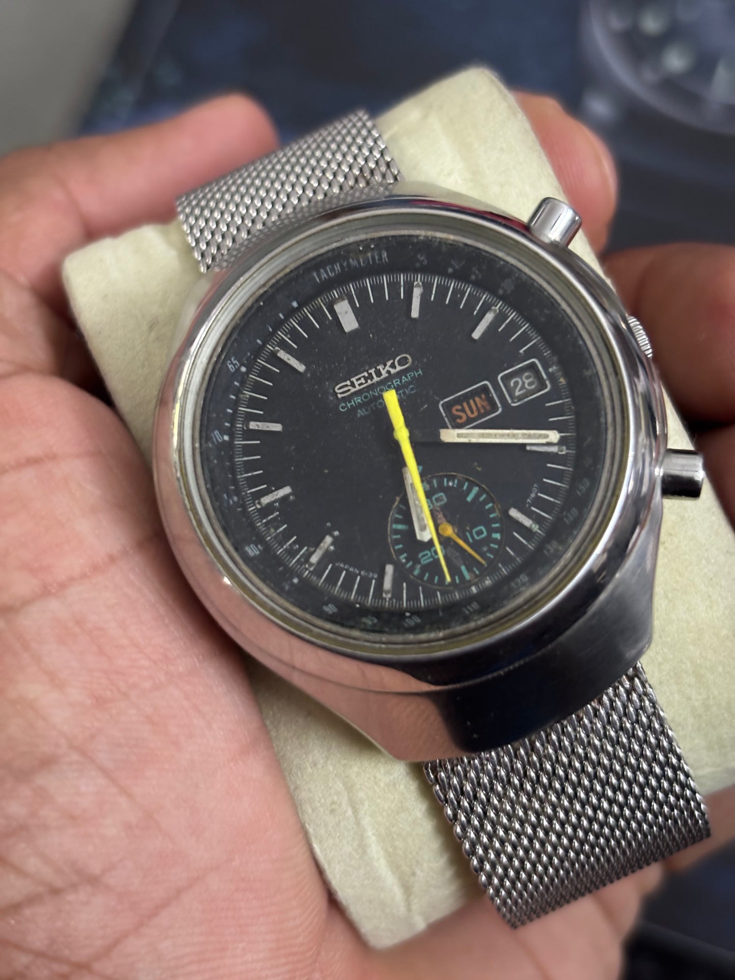 Seiko Vintage “Helmet” Automatic Chronograph, Reference 6139-7101