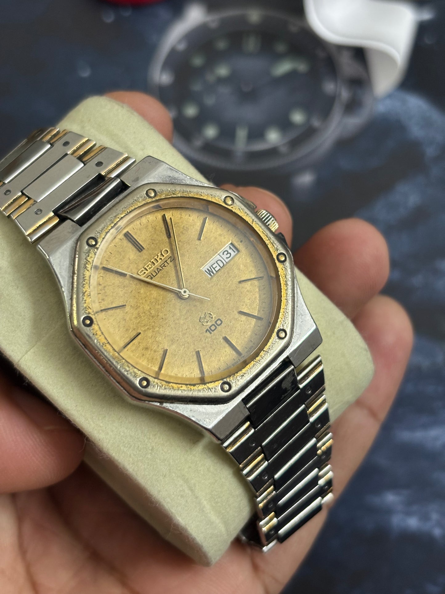 Seiko SQ 100 Quartz “Royal Oak” Vintage Watch