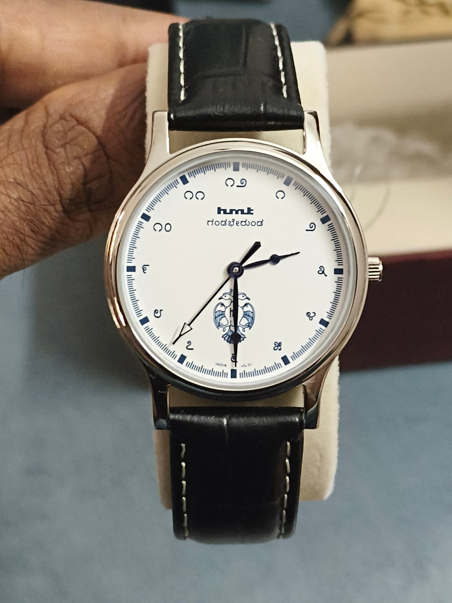Hmt gandaberunda quartz 36mm leather strap