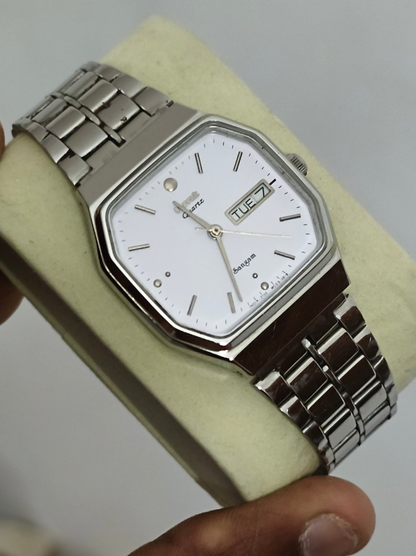 HMT Sangam Watch with White Dial