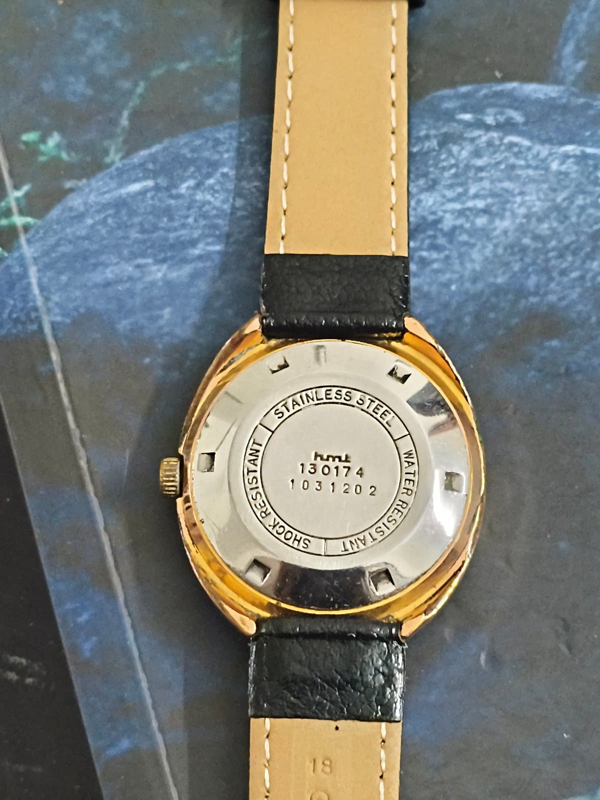 HMT Kanchan Automatic Vintage Watch with a Gold-toned Case and Dial