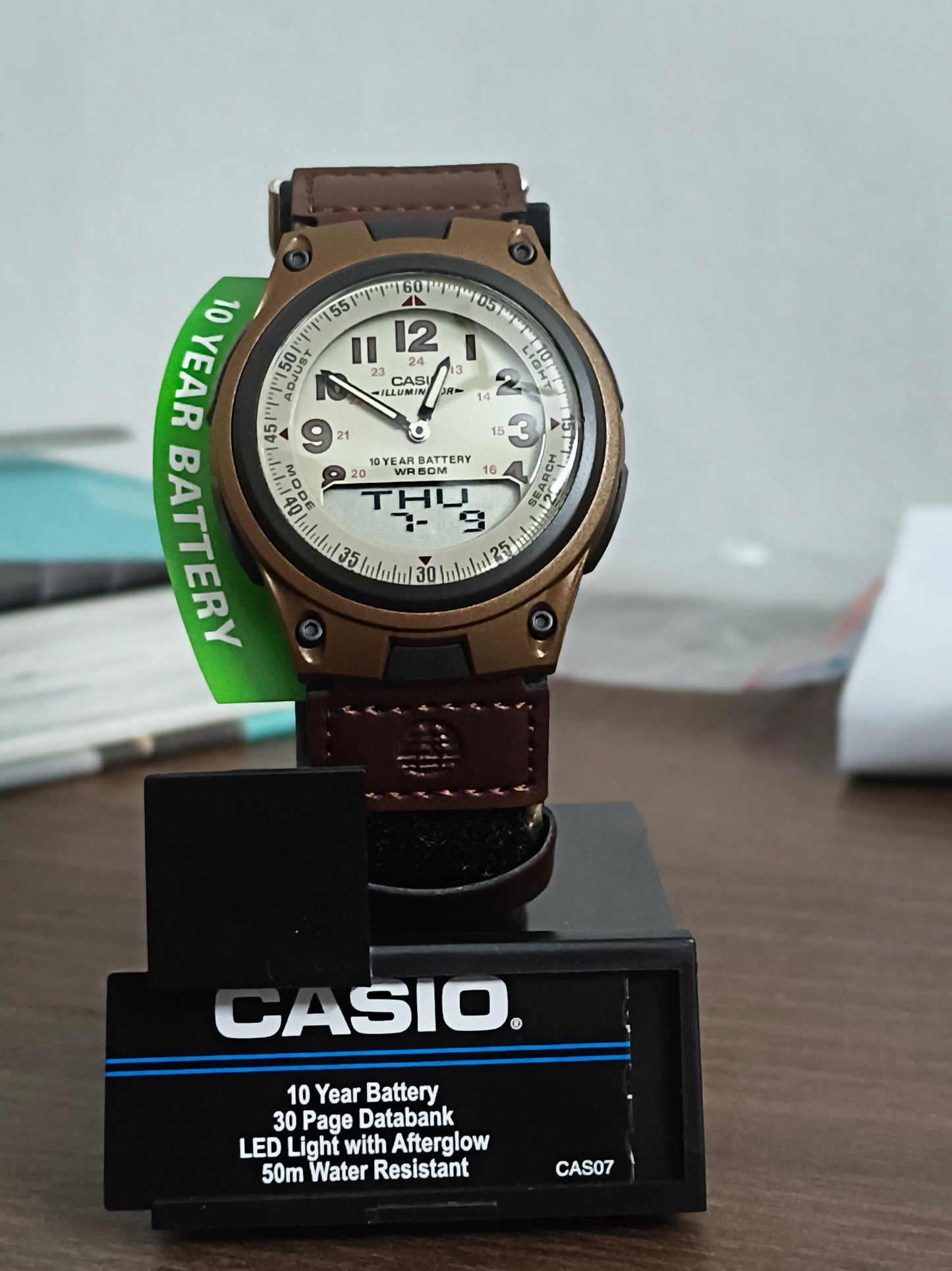 Casio Forester AW-80V-5BV Analog Digital Worldtime Databank Illuminator