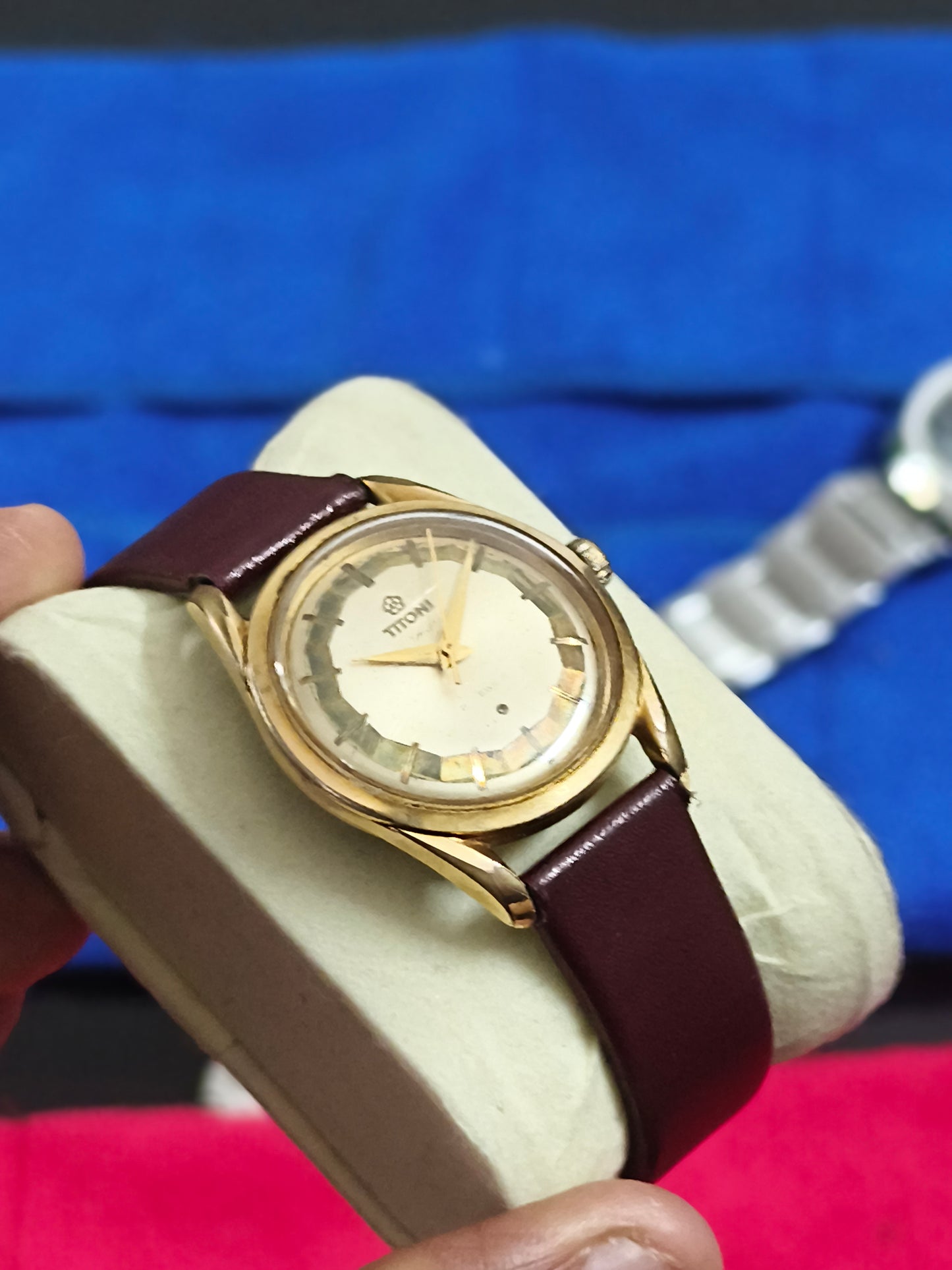 Titoni Airmaster Vintage Watch with Gold-toned Case
