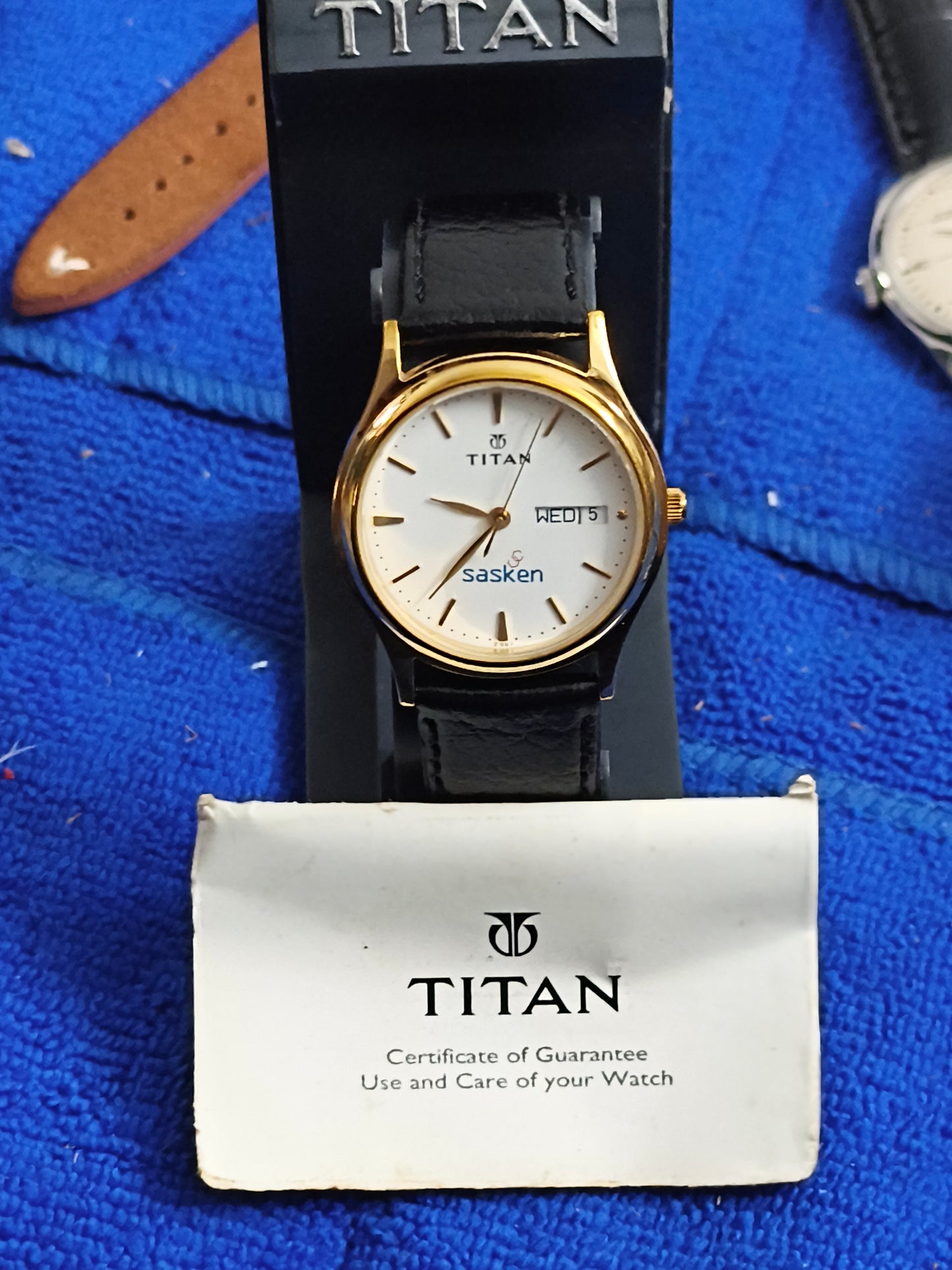 Titan x Sasken Technologies Gold-toned Special Edition Watch