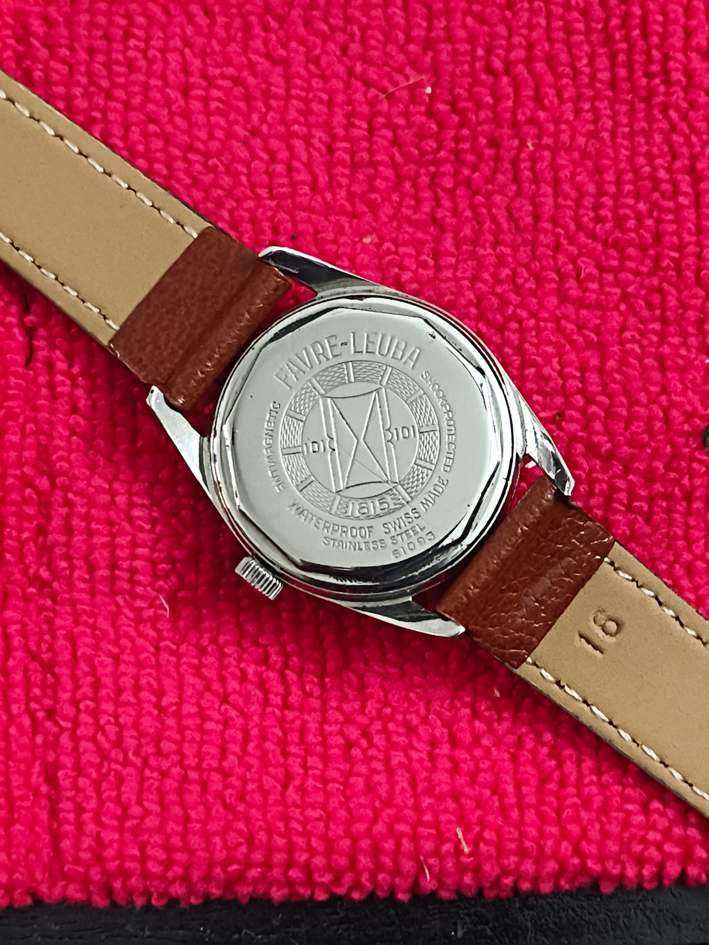 Favre Leuba Vintage Mechanical Sea King Watch 32mm Version with a Patina Dial