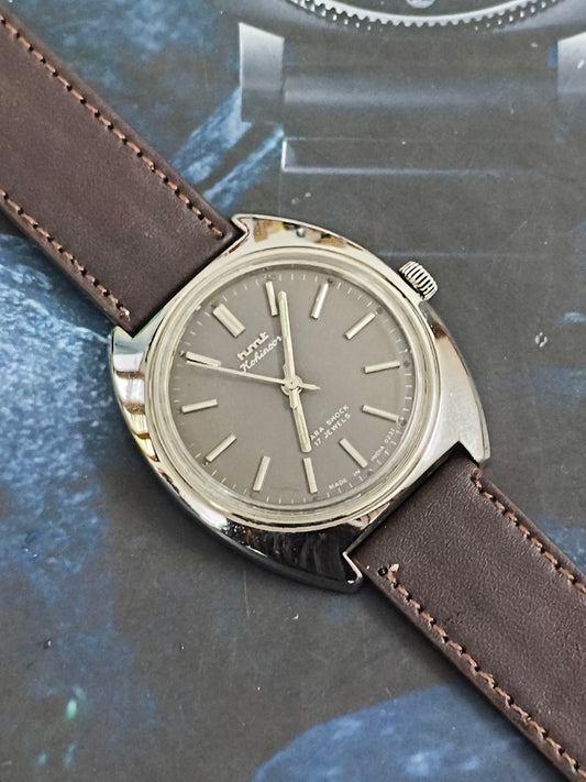 HMT Kohinoor Hand-wound Vintage Watch with a Grey Dial