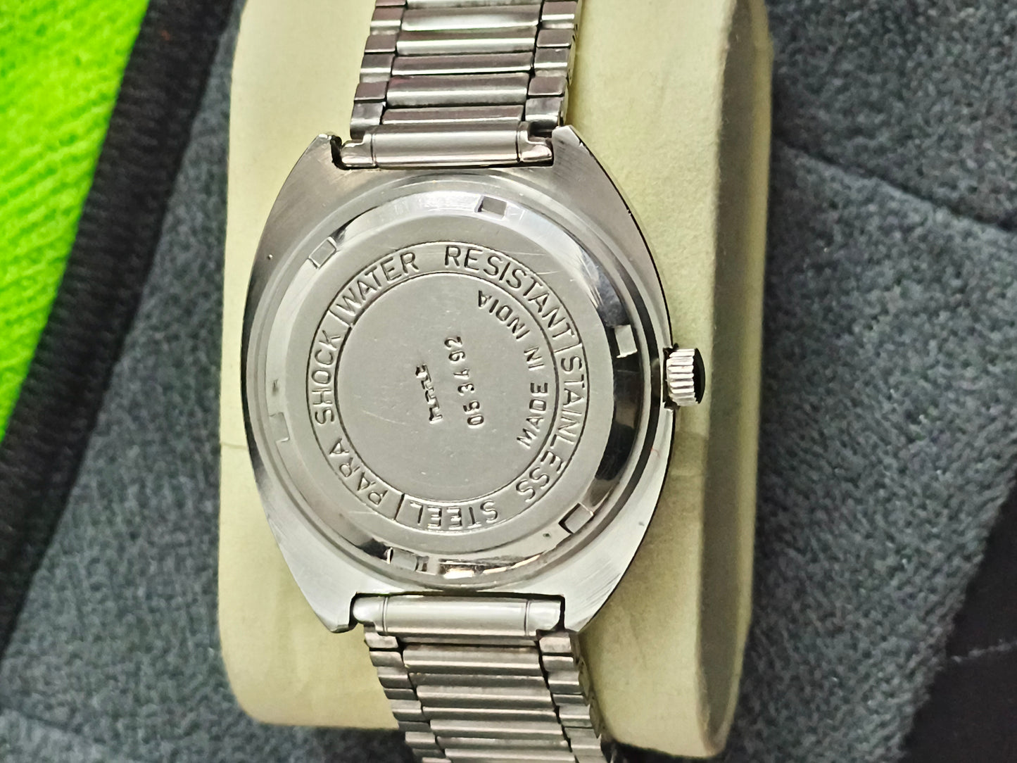 HMT Kohinoor Mechanical Hand-wound Watch with Grey Dial