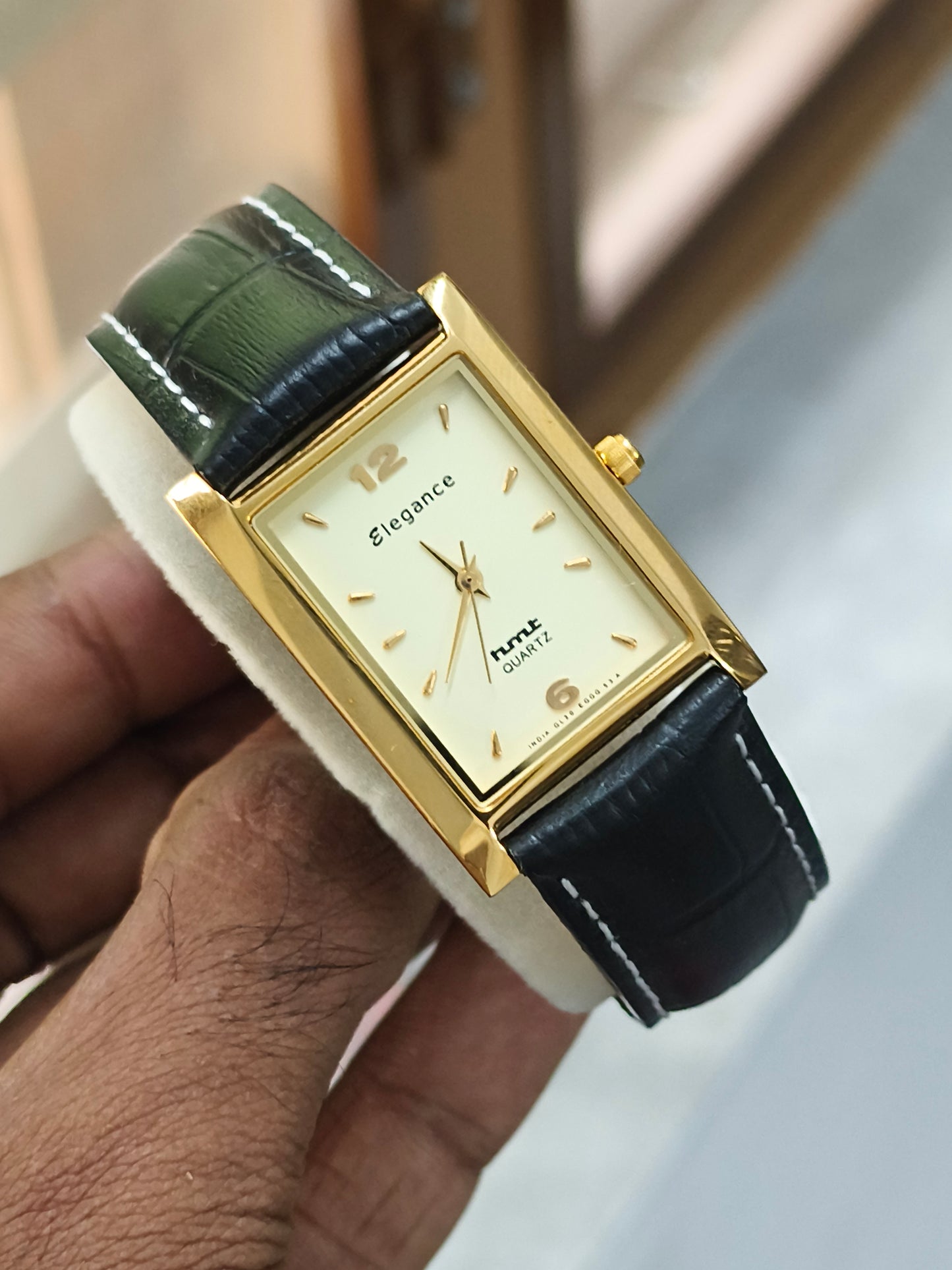 HMT Elegance EGGL 53 Yellow Tank Quartz
