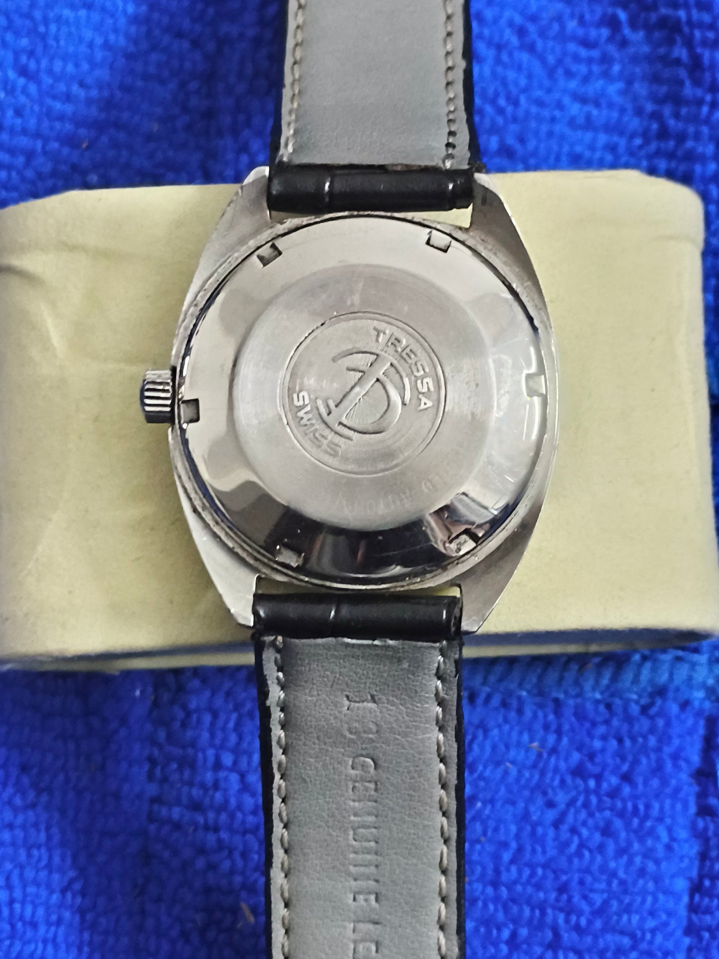 Tressa Golden Eagle Swiss Made Vintage Automatic Day Date Watch