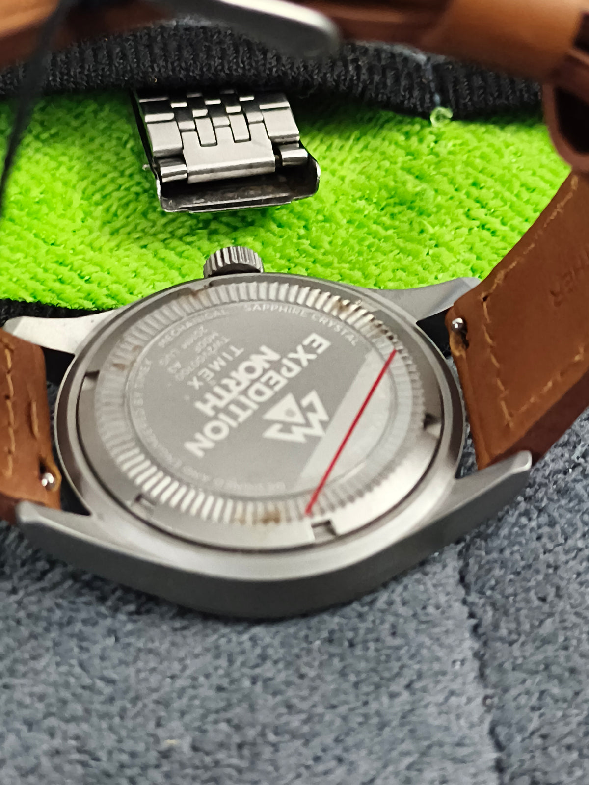 Timex Expedition North Field Post Mechanical 38mm Watch with a Blue Dial