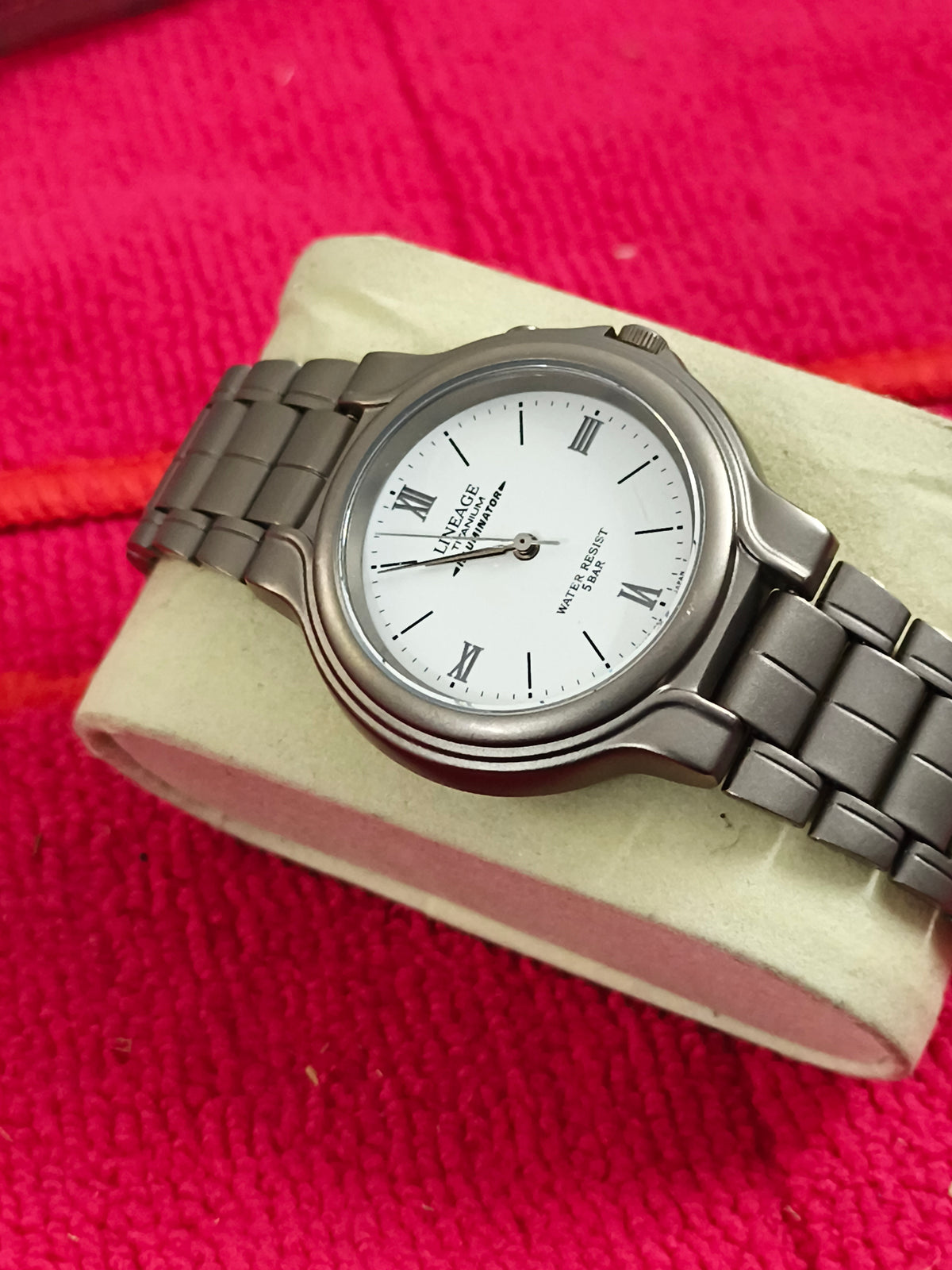 Casio Lineage Titanium Illuminator Watch with Gun-metal Finished Case and Bracelet