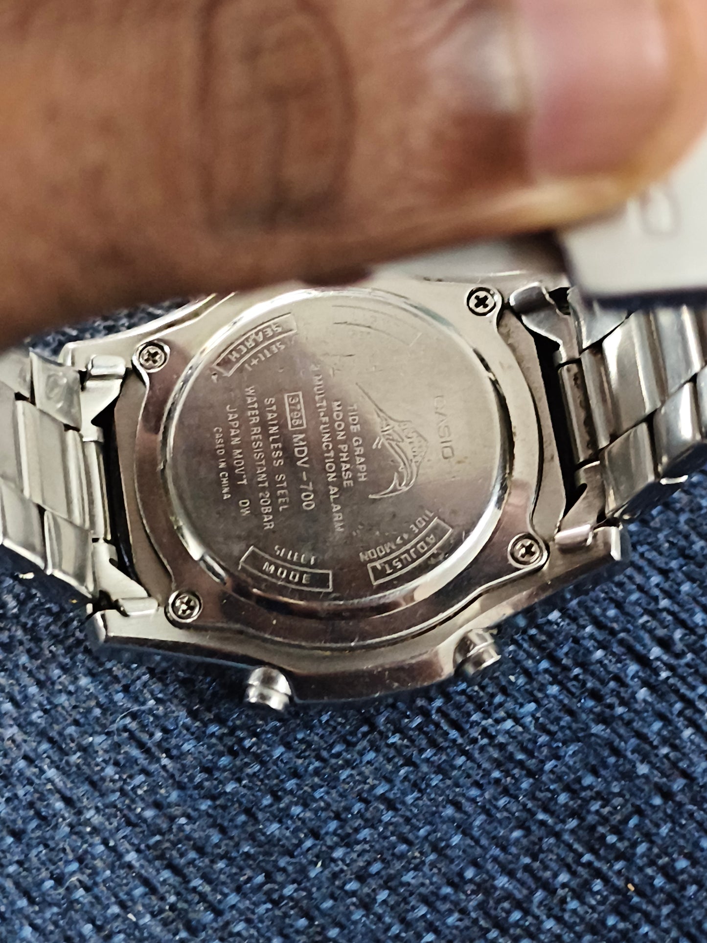 Casio MDV 700 Marlin Ana-Digi Watch with Tidegraph Moonphase, Pre-owned