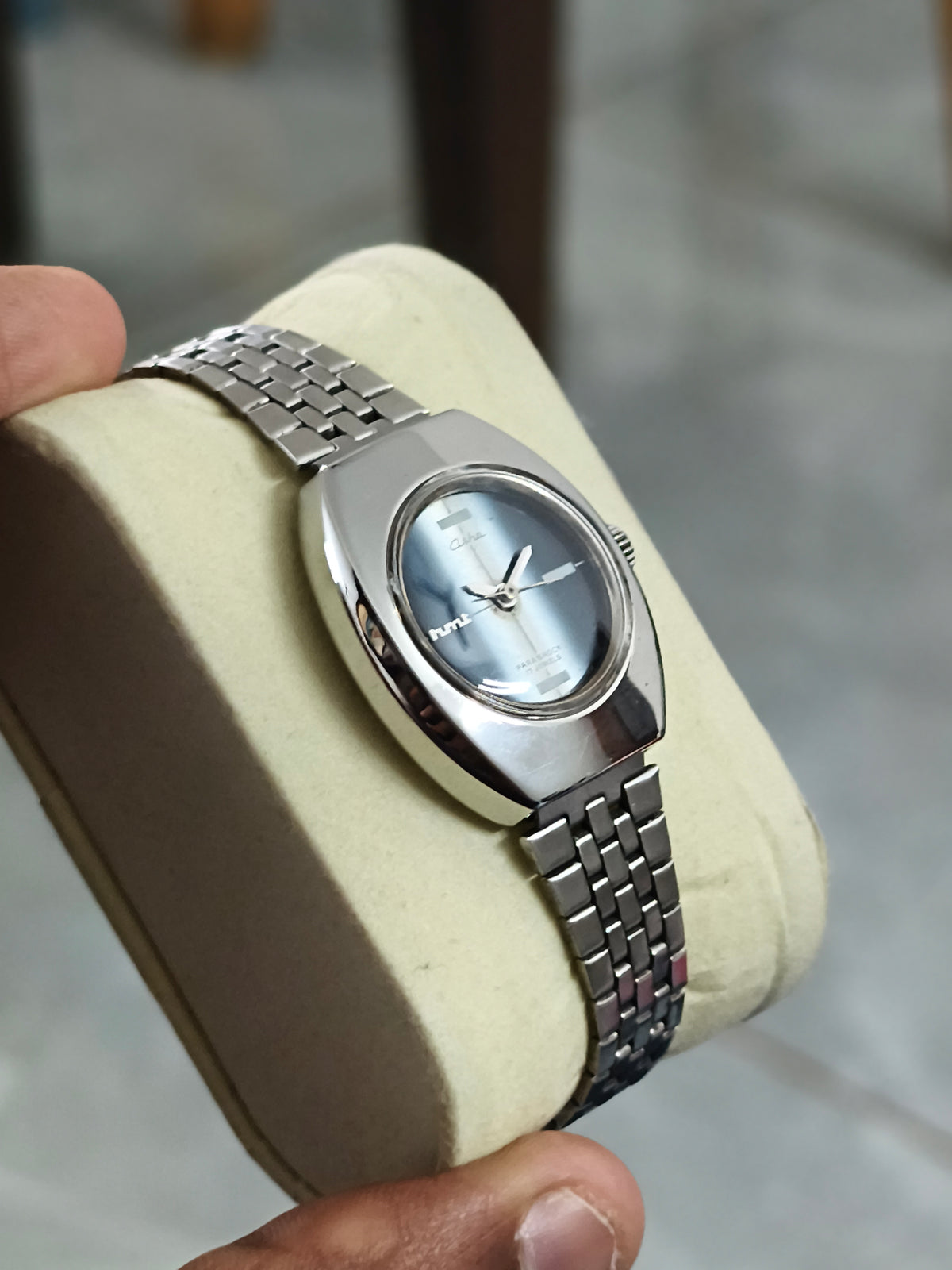HMT Asha Hand-wound Vintage Watch with a Gradient Dial