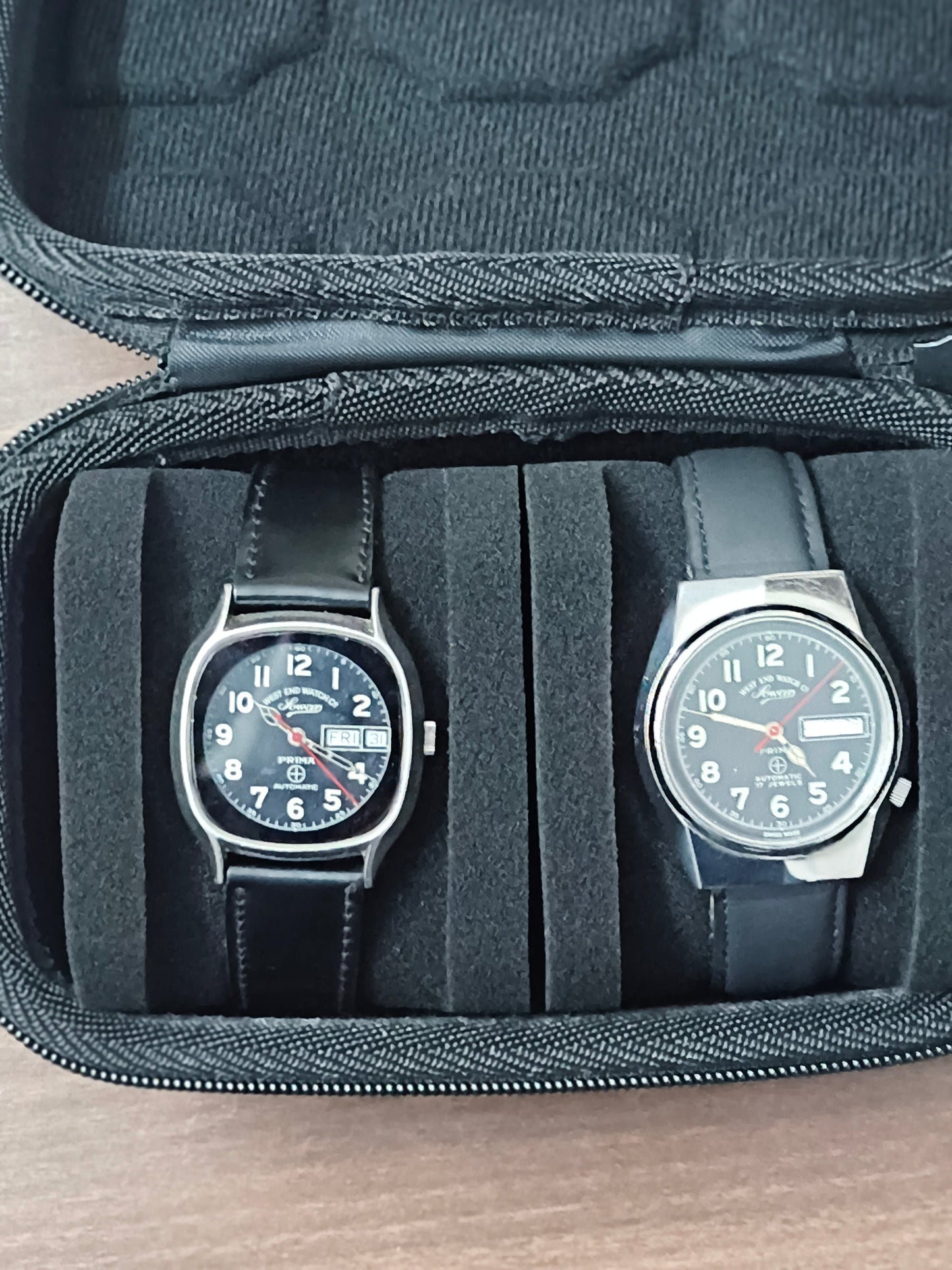 West End Watch Collector’s Set with Two Vintage Automatic Timepieces