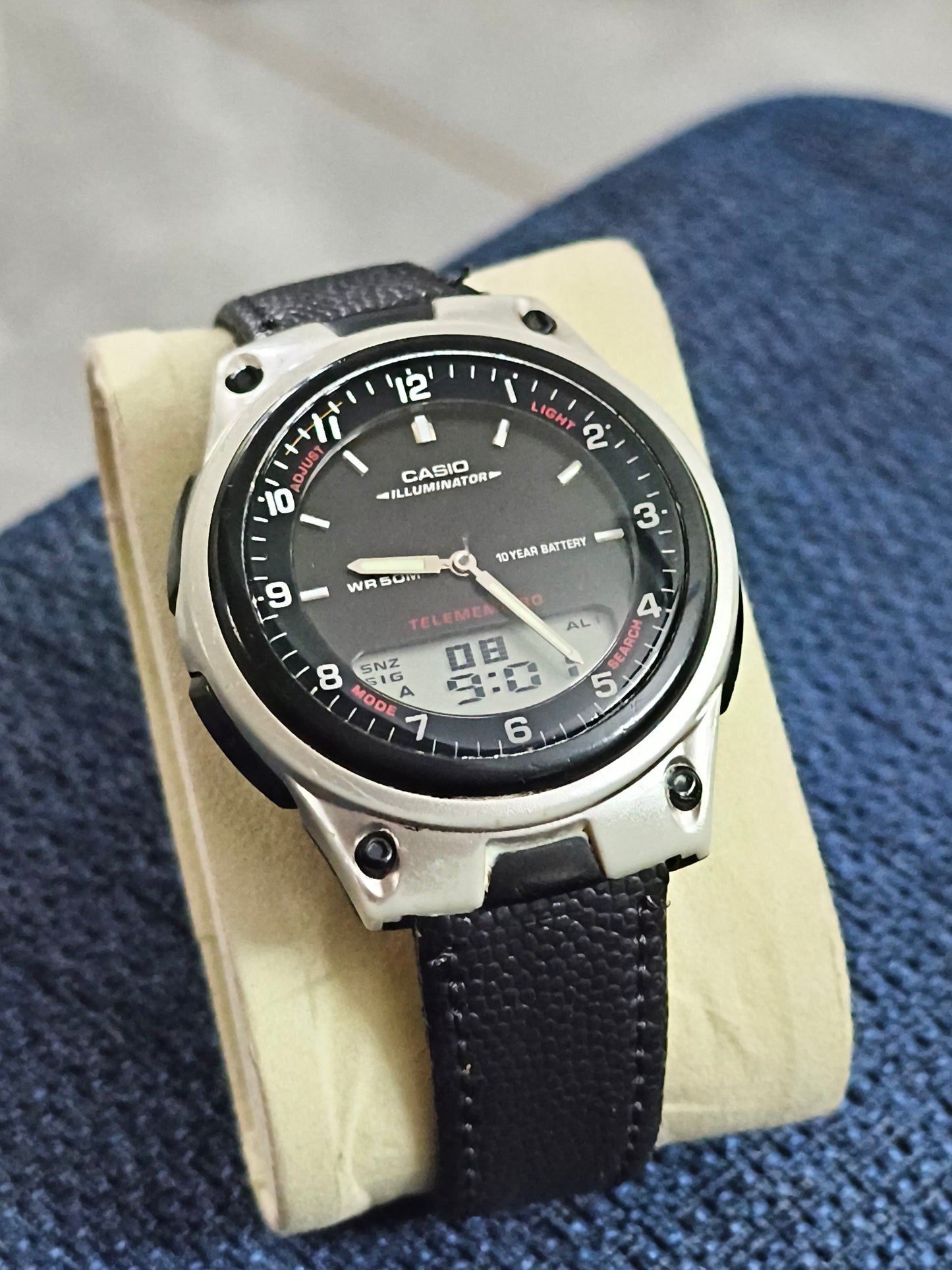 Casio AW-80 Ana-Digi Telememo World-time Chronograph Watch