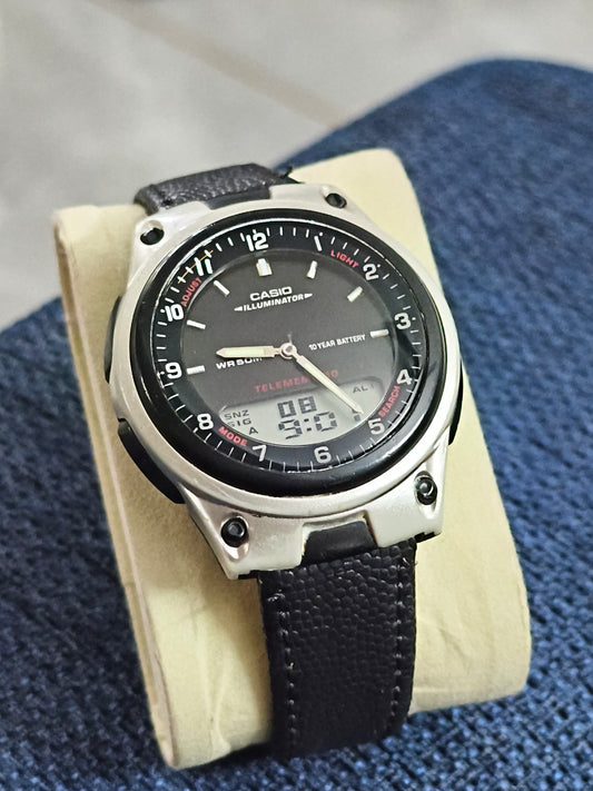Casio AW-80 Ana-Digi Telememo World-time Chronograph Watch
