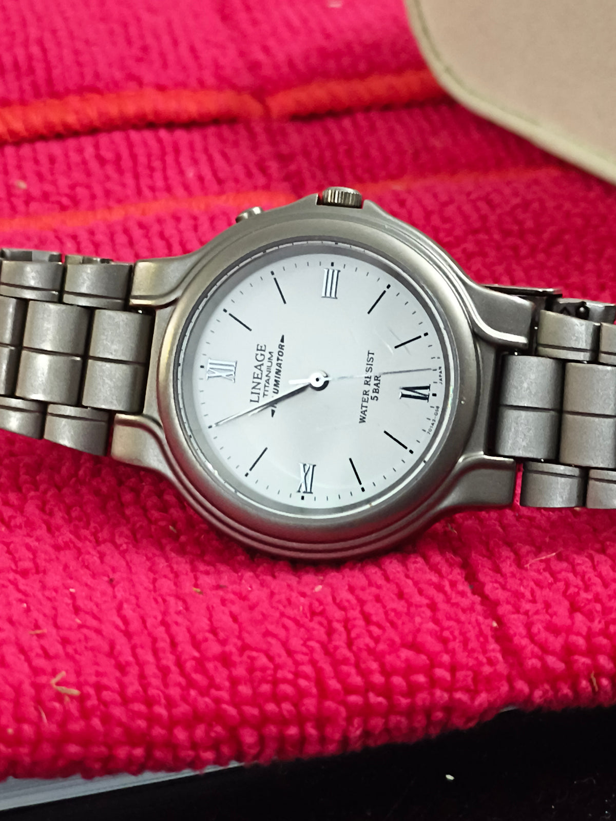 Casio Lineage Titanium Illuminator Watch with Gun-metal Finished Case and Bracelet