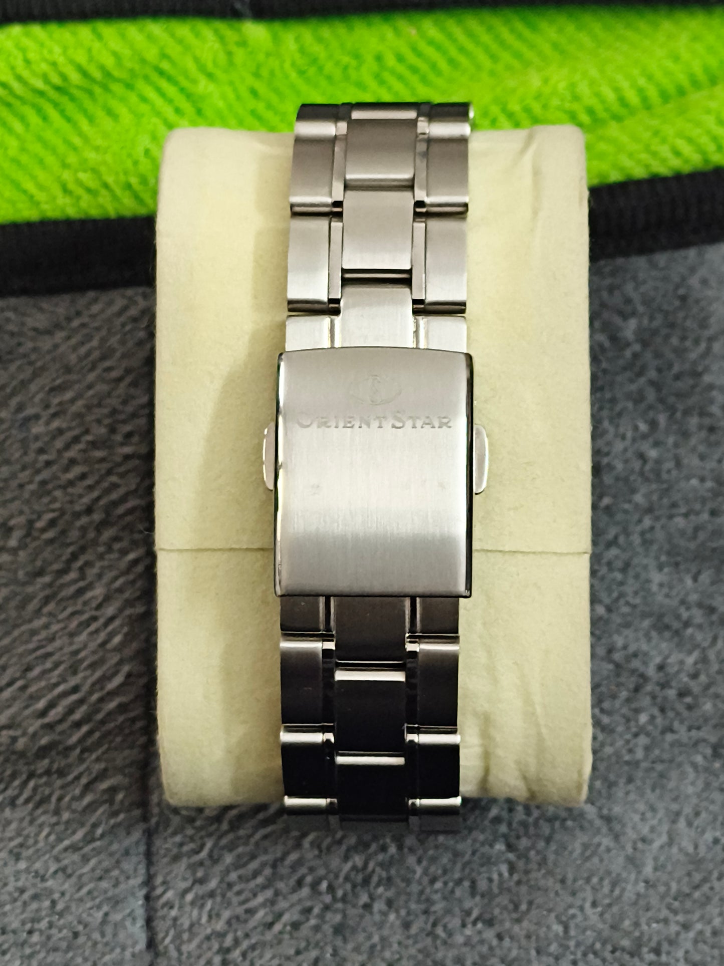 Orient Star Contemporary Date Automatic Watch with an Ice Blue Dial (RE-AU0109L)