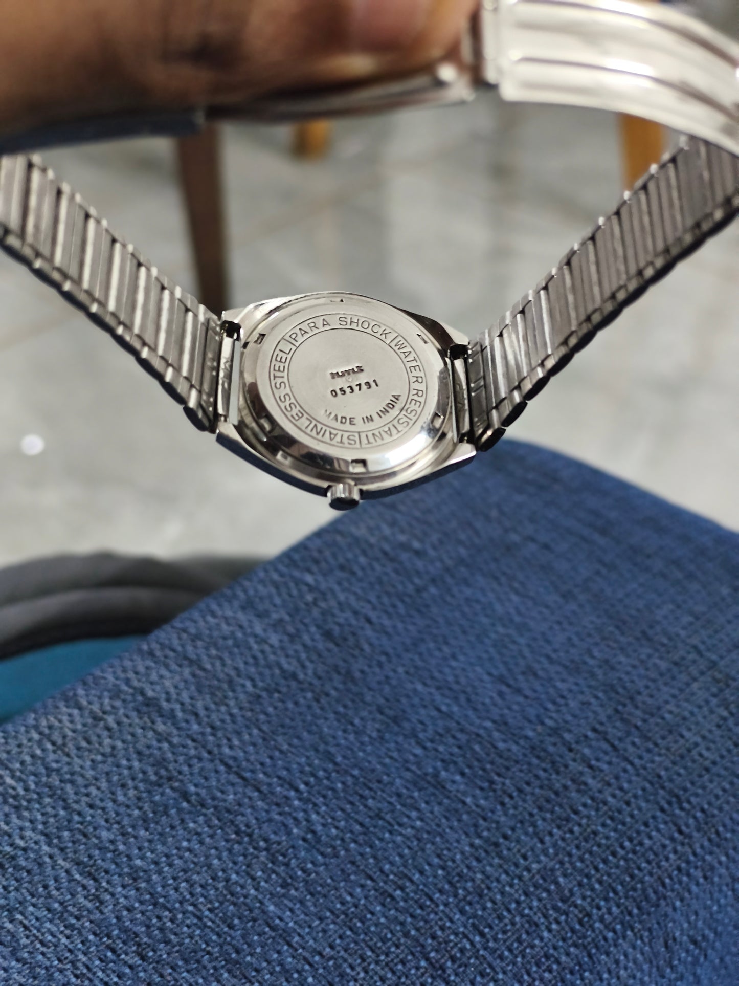 HMT Vikas Mechanical Vintage Watch with a Gold-toned Dial