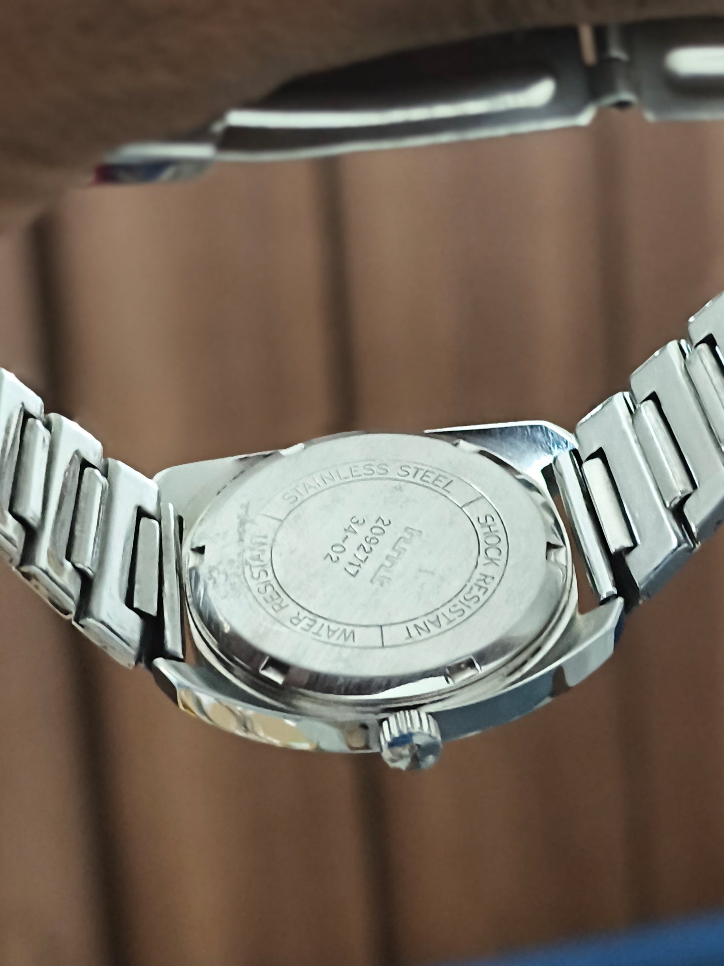 HMT Aroop Vintage Mechanical Watch with Petrol Blue Dial